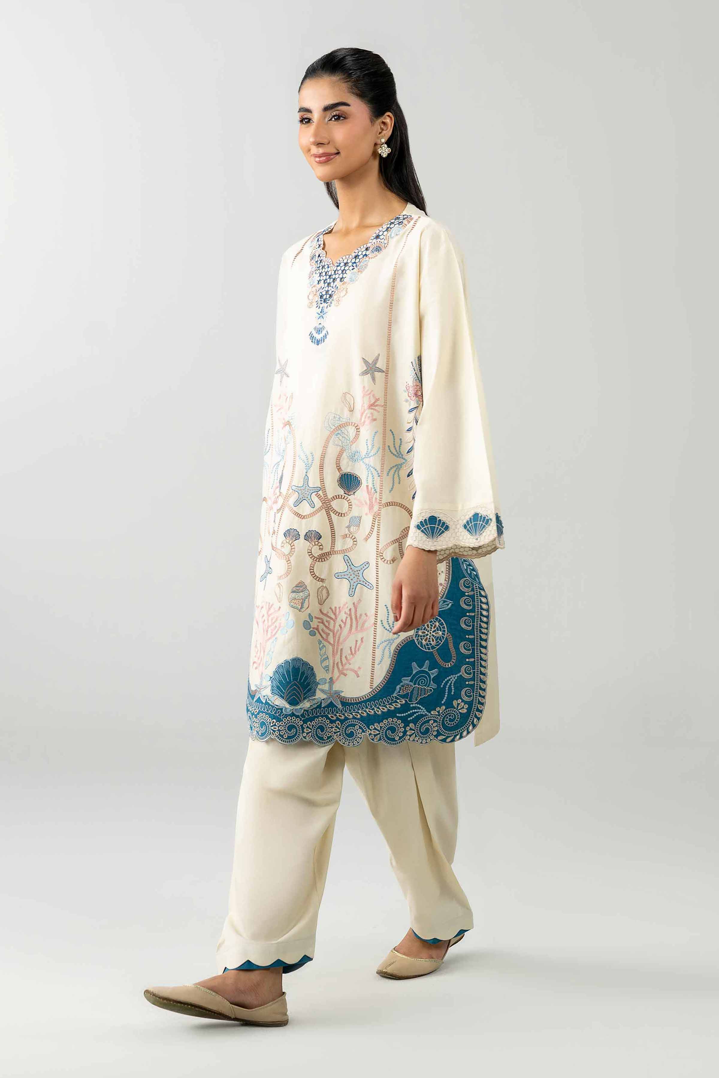2 Piece - Embroidered Suit - PE26-452 - Image 4