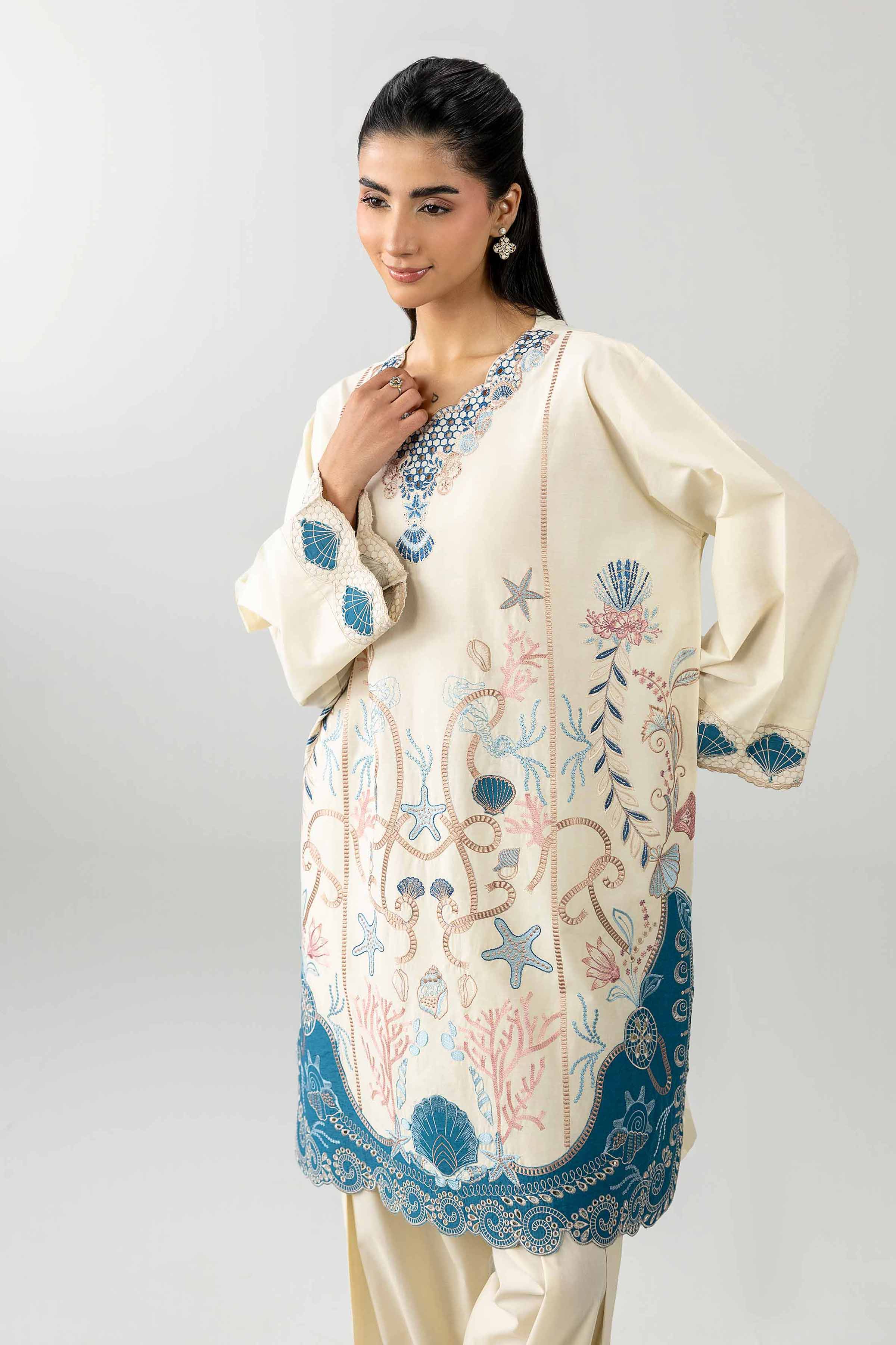 2 Piece - Embroidered Suit - PE26-452 - Image 6
