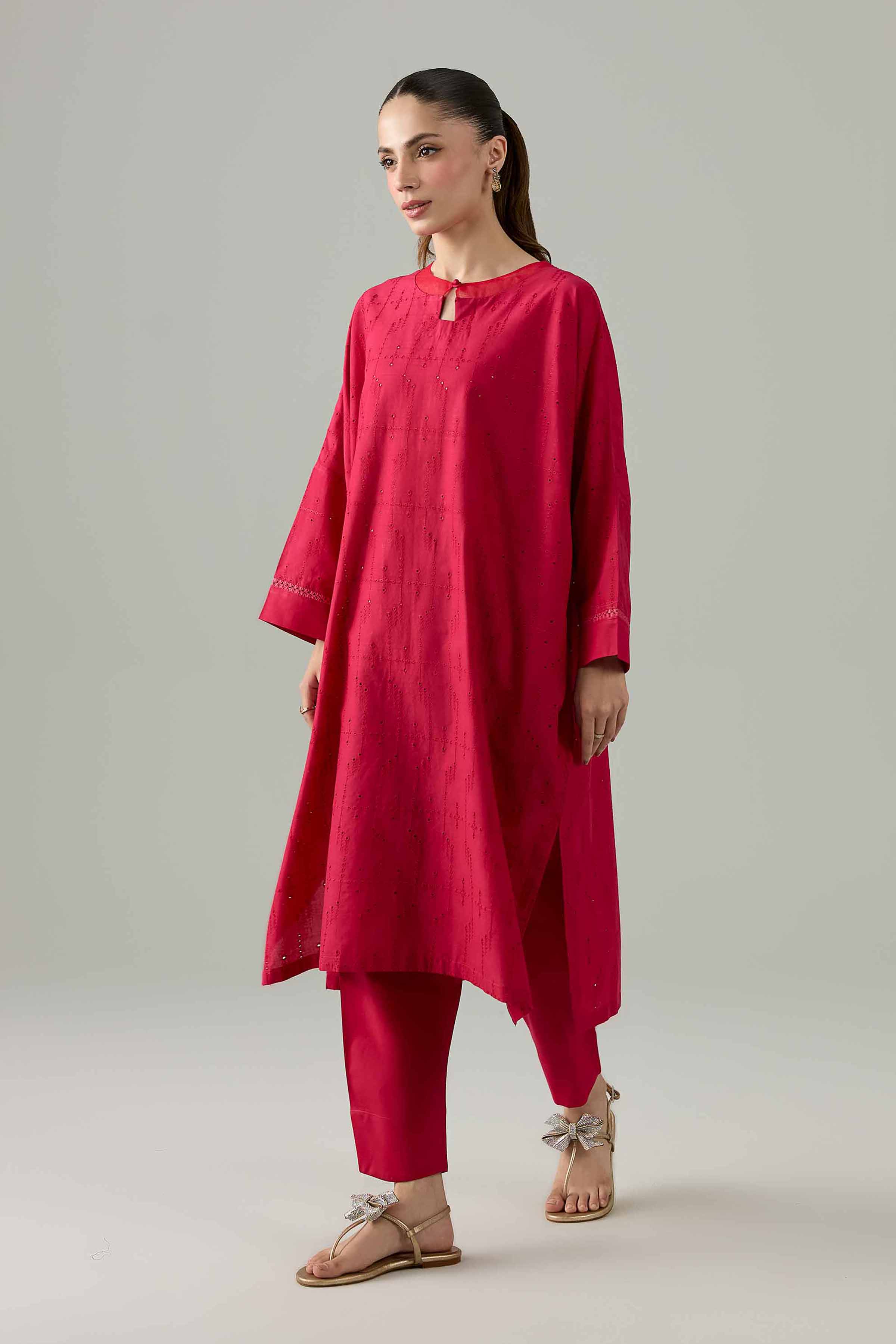 2 Piece - Embroidered Suit - PE26-471 - Image 4