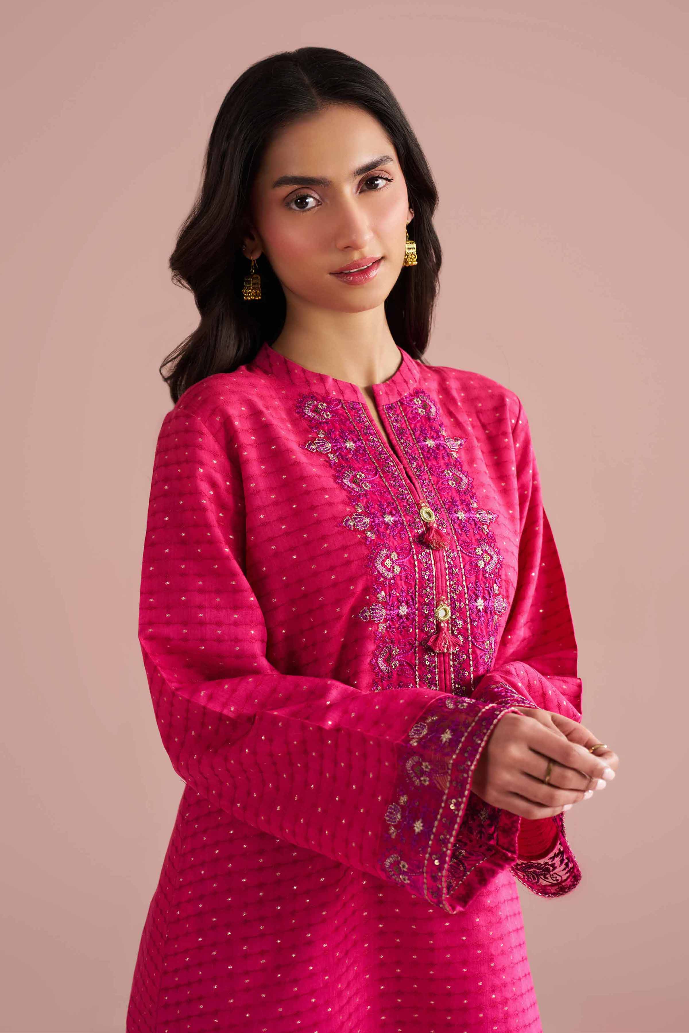 2 Piece - Embroidered Suit - PE26-57 - Image 2