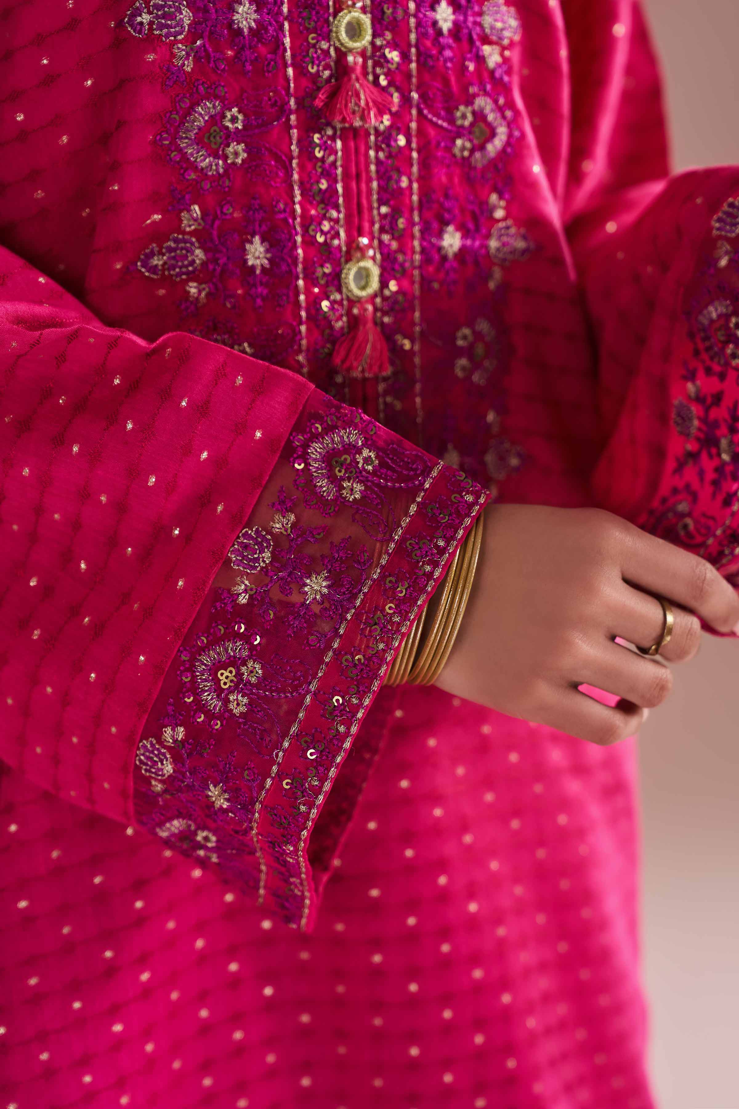 2 Piece - Embroidered Suit - PE26-57 - Image 8