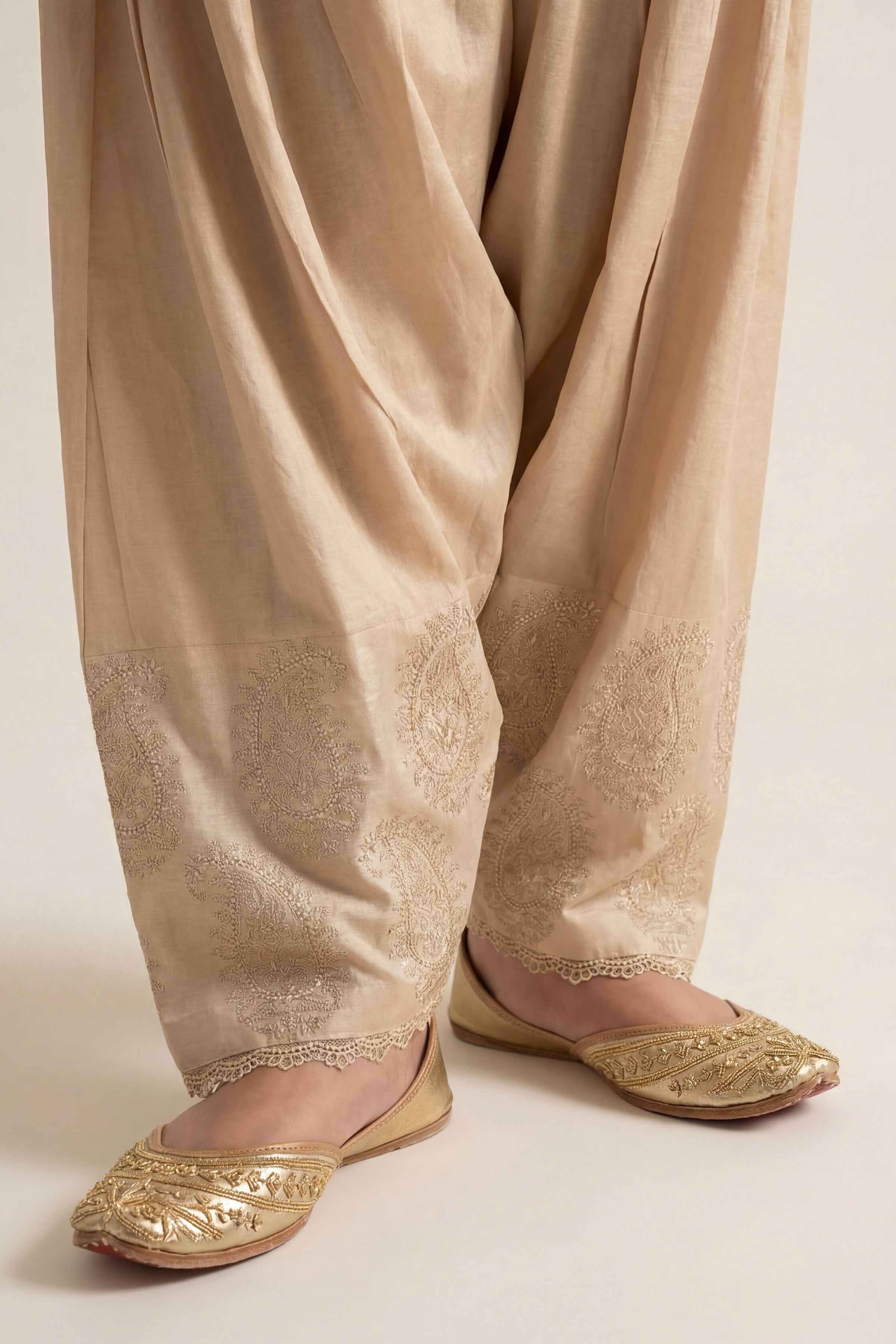 Embroidered Shalwar - PE26-644 - Image 2