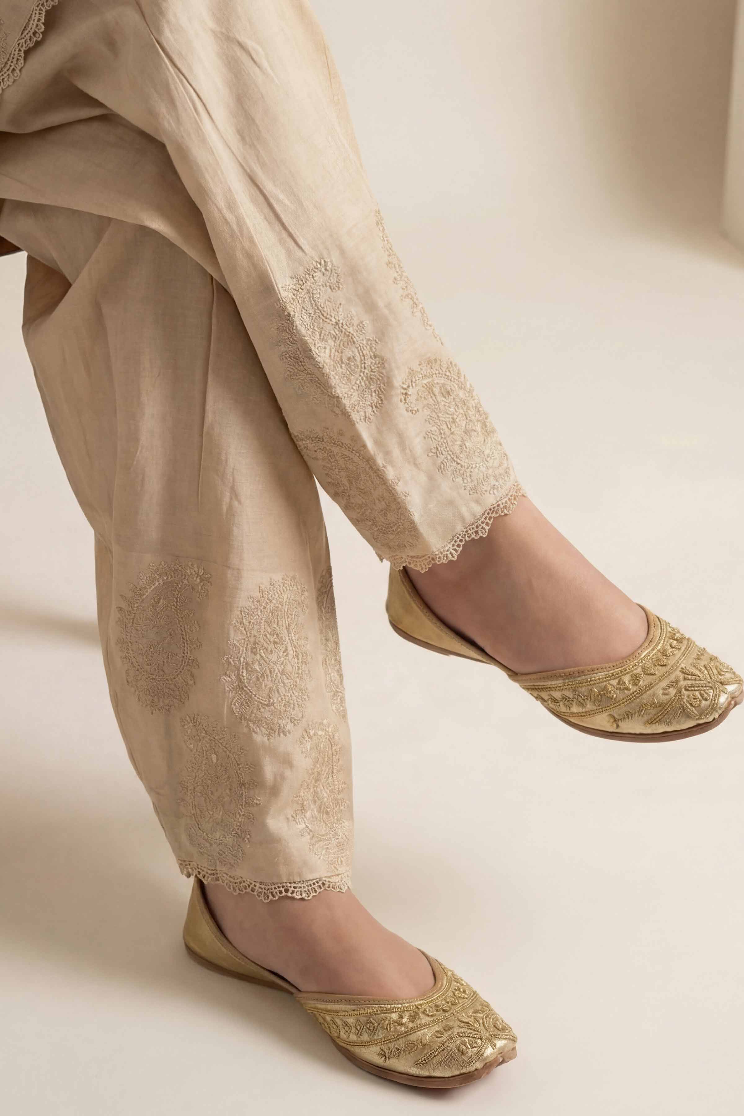 Embroidered Shalwar - PE26-644 - Image 5