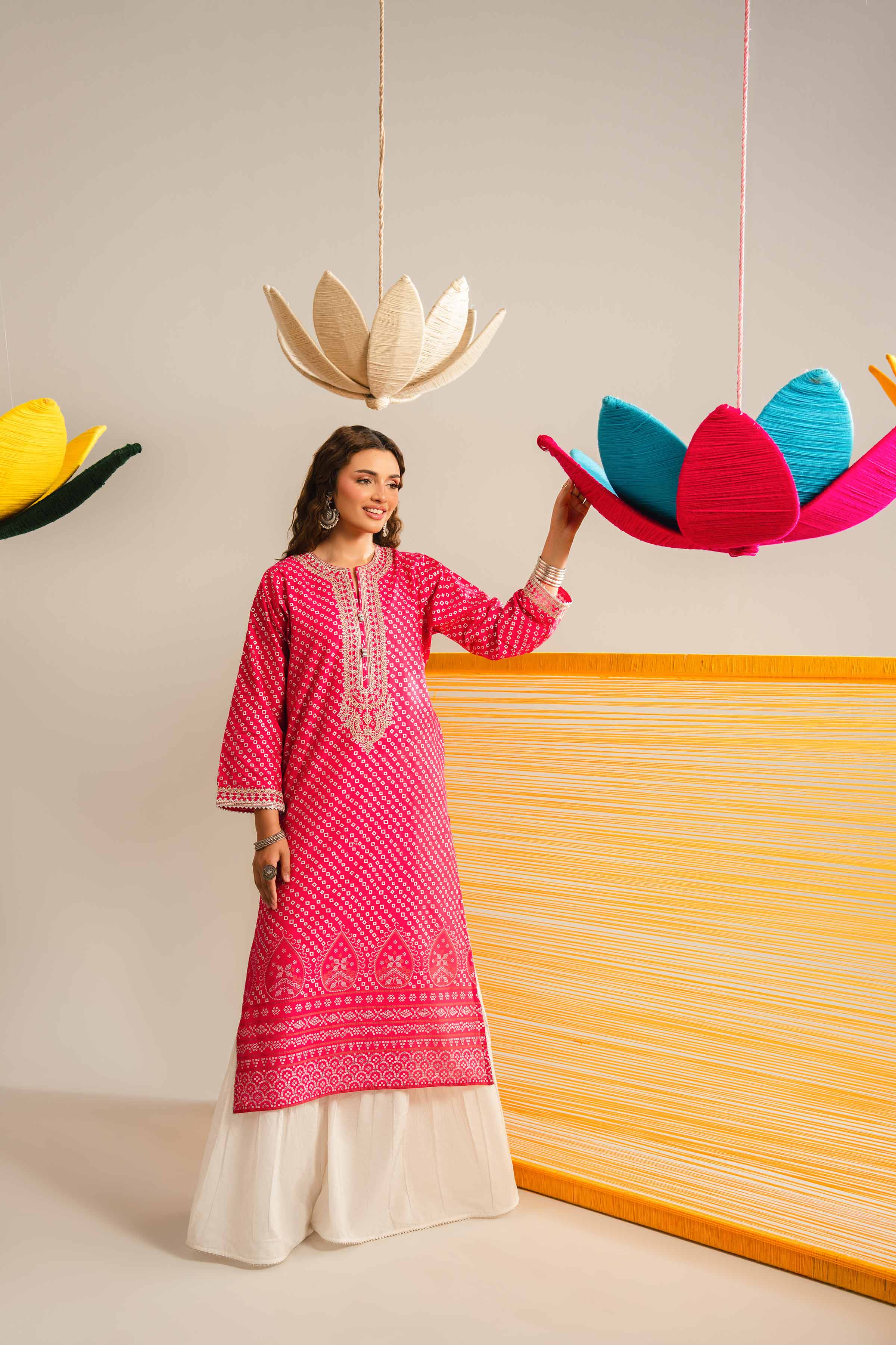 Printed Embroidered Shirt - PE26-89 - Image 3