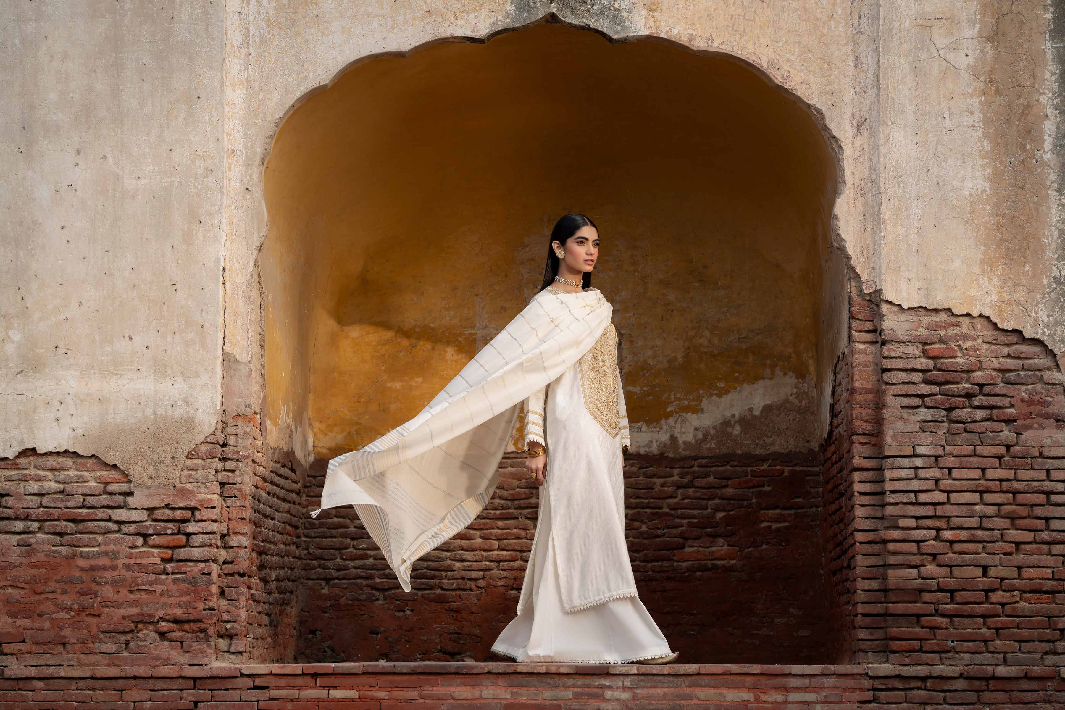 3 Piece - Embroidered Suit - PFE25-12 - Image 7