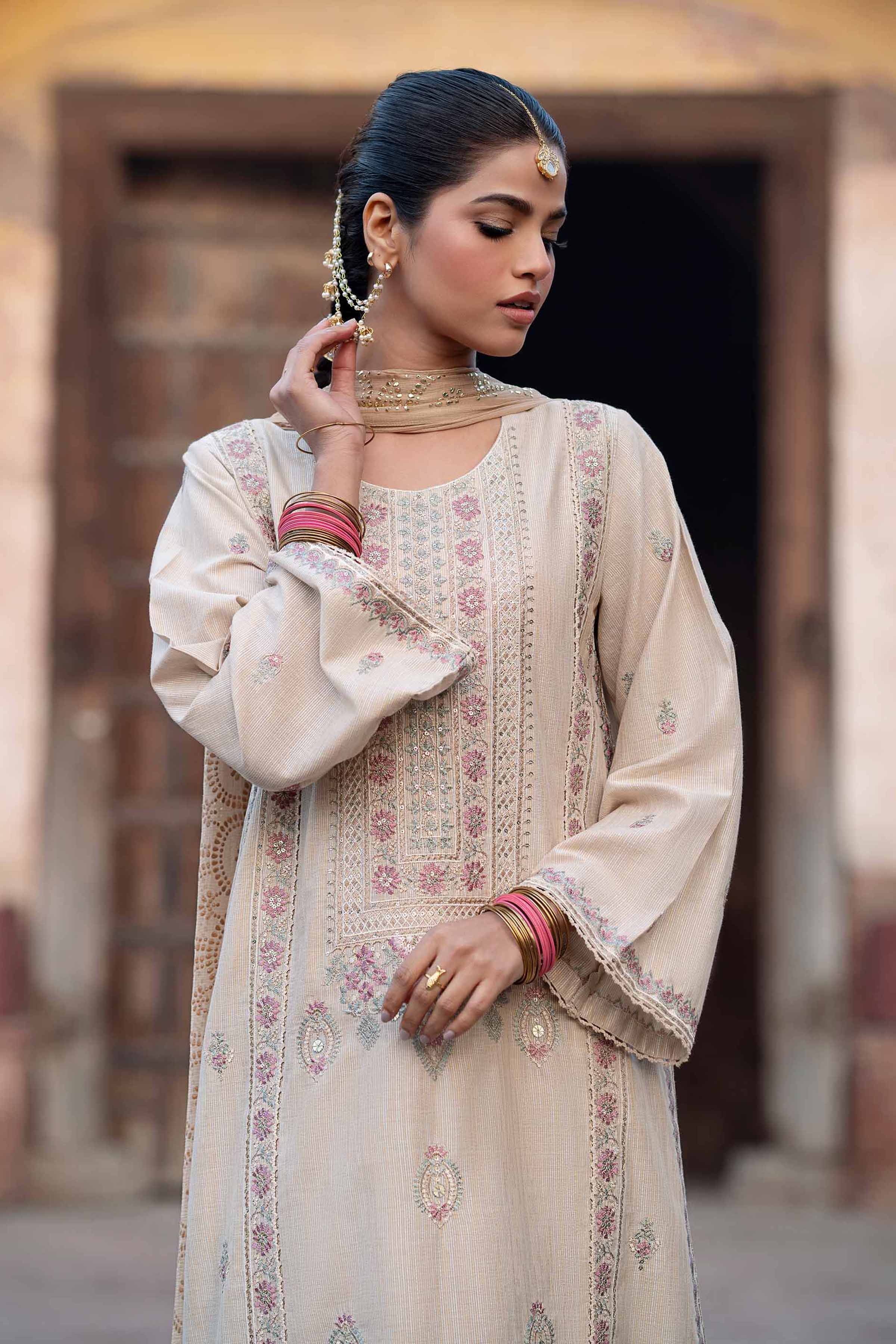 3 Piece - Embroidered Suit - PFE25-21 - Image 2