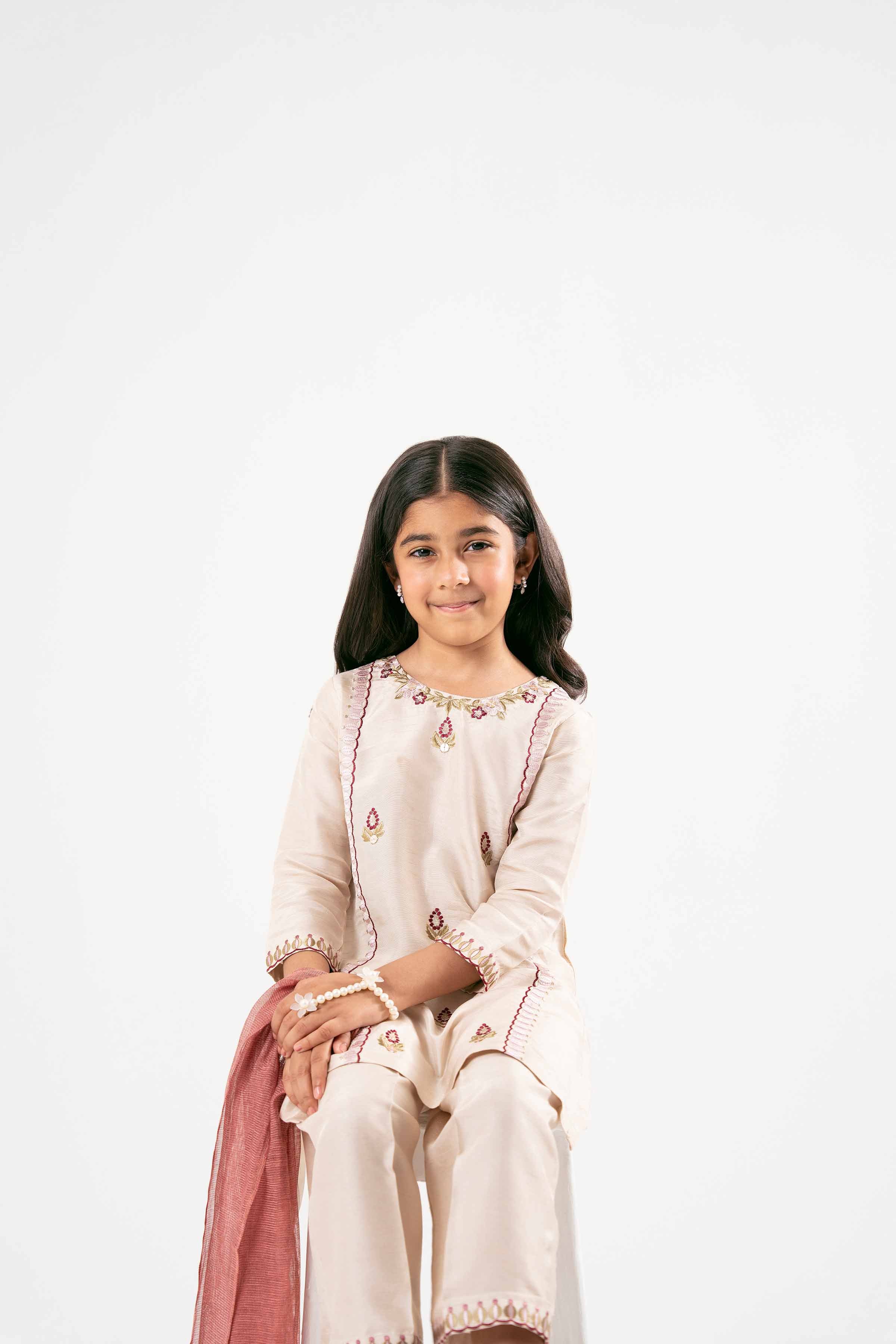 3 Piece - Embroidered Suit - PMD25-14 D - Image 13