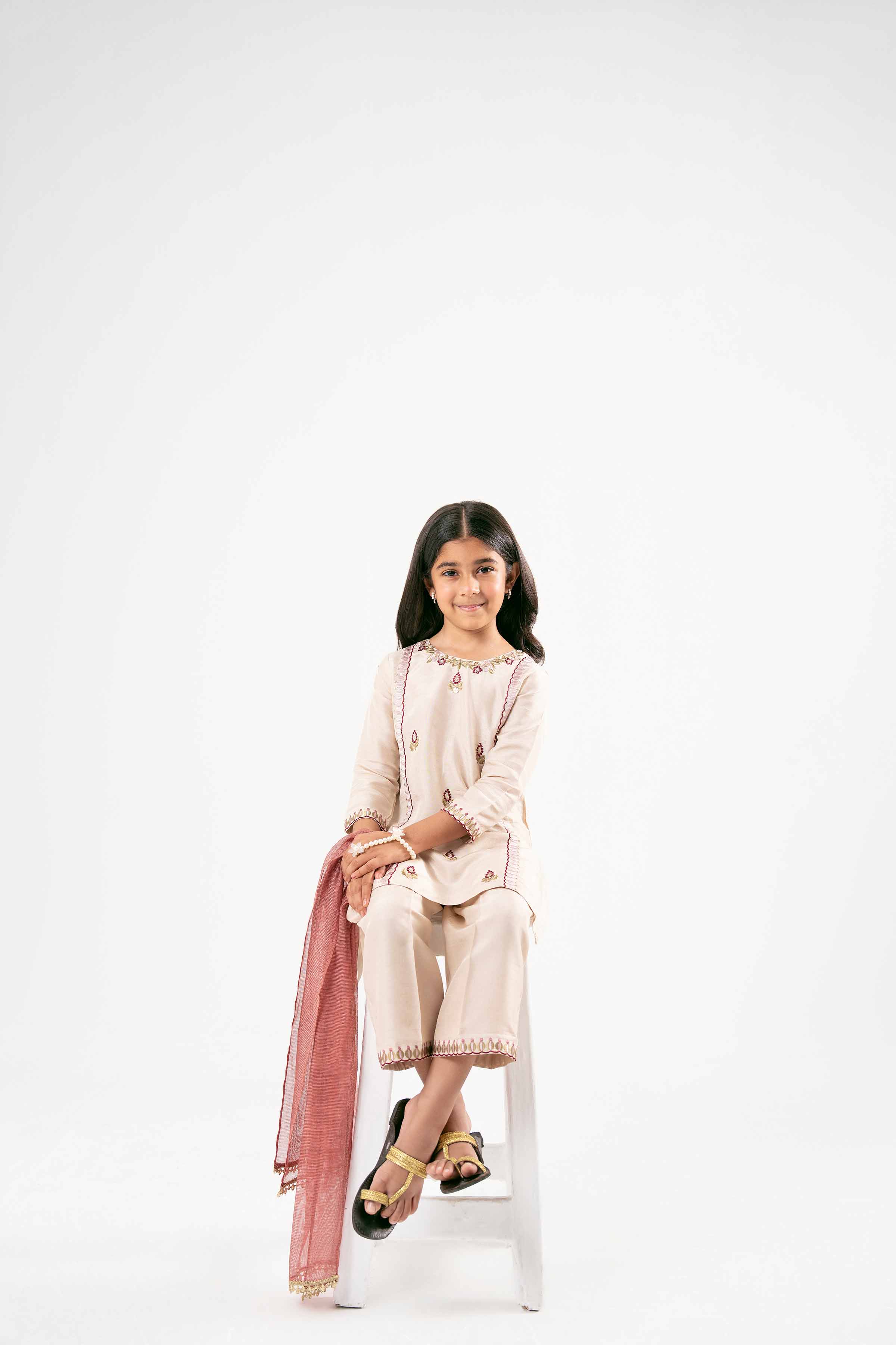 3 Piece - Embroidered Suit - PMD25-14 D - Image 14