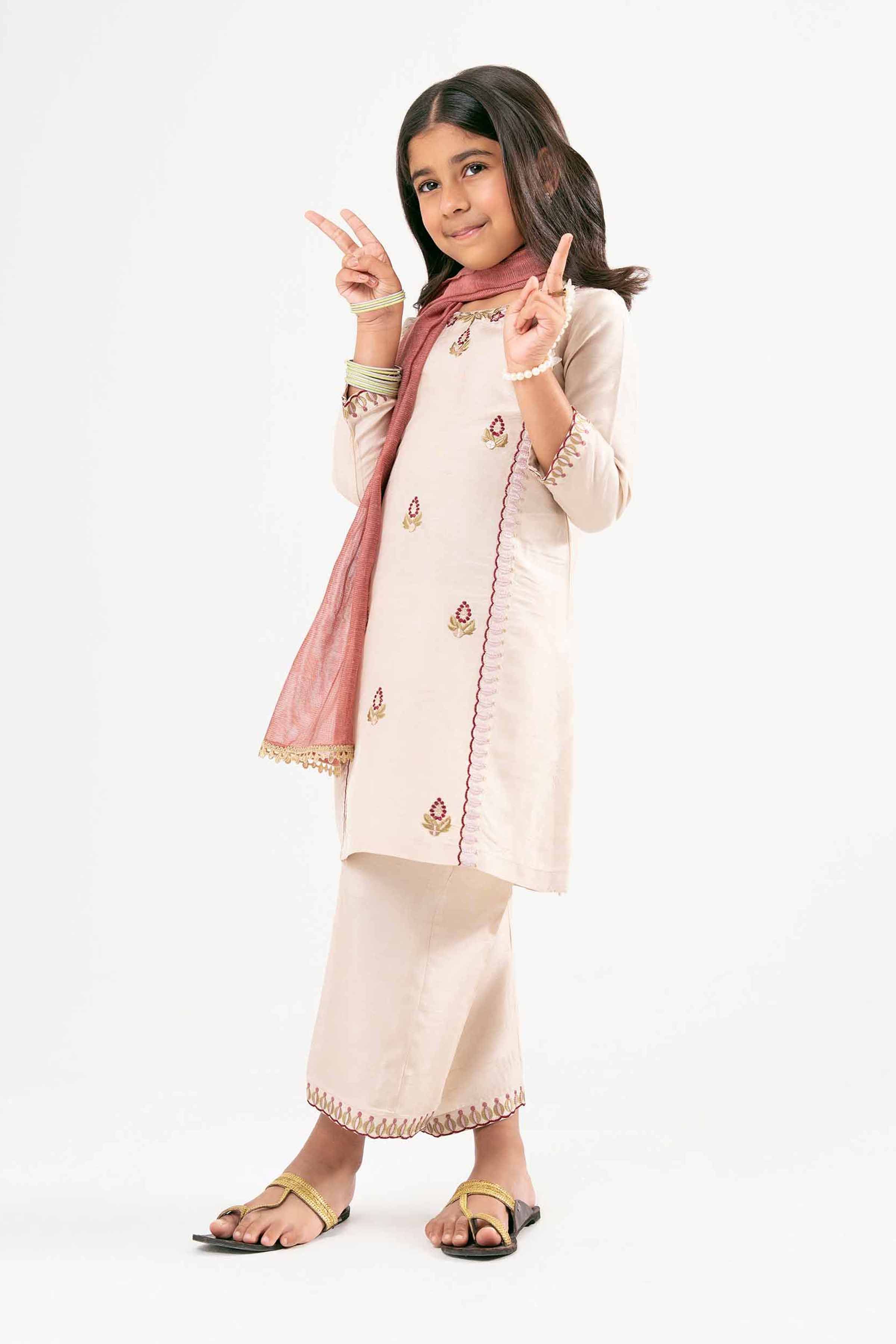 3 Piece - Embroidered Suit - PMD25-14 D - Image 16