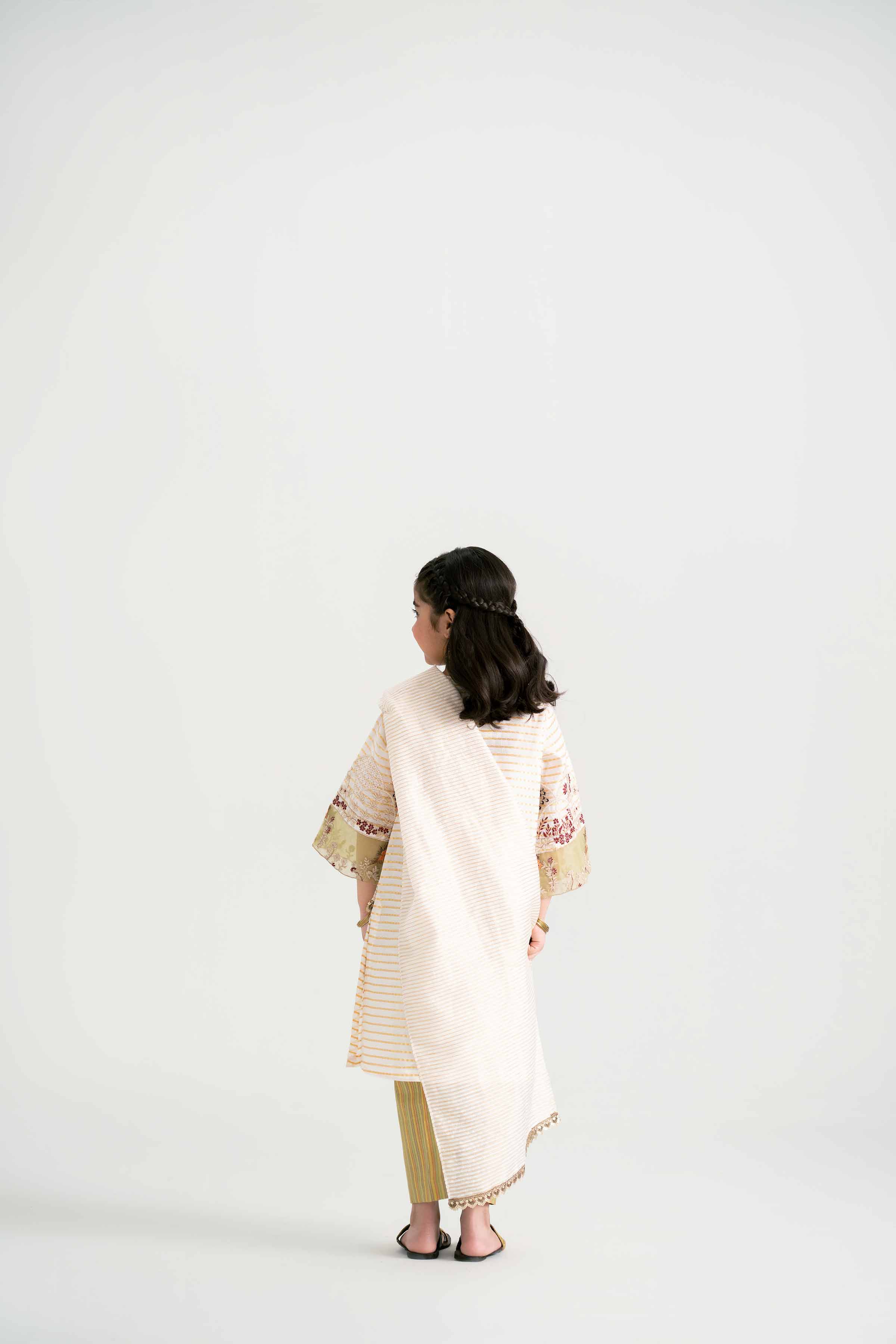 3 Piece - Embroidered Suit - PMD25-15 D - Image 3