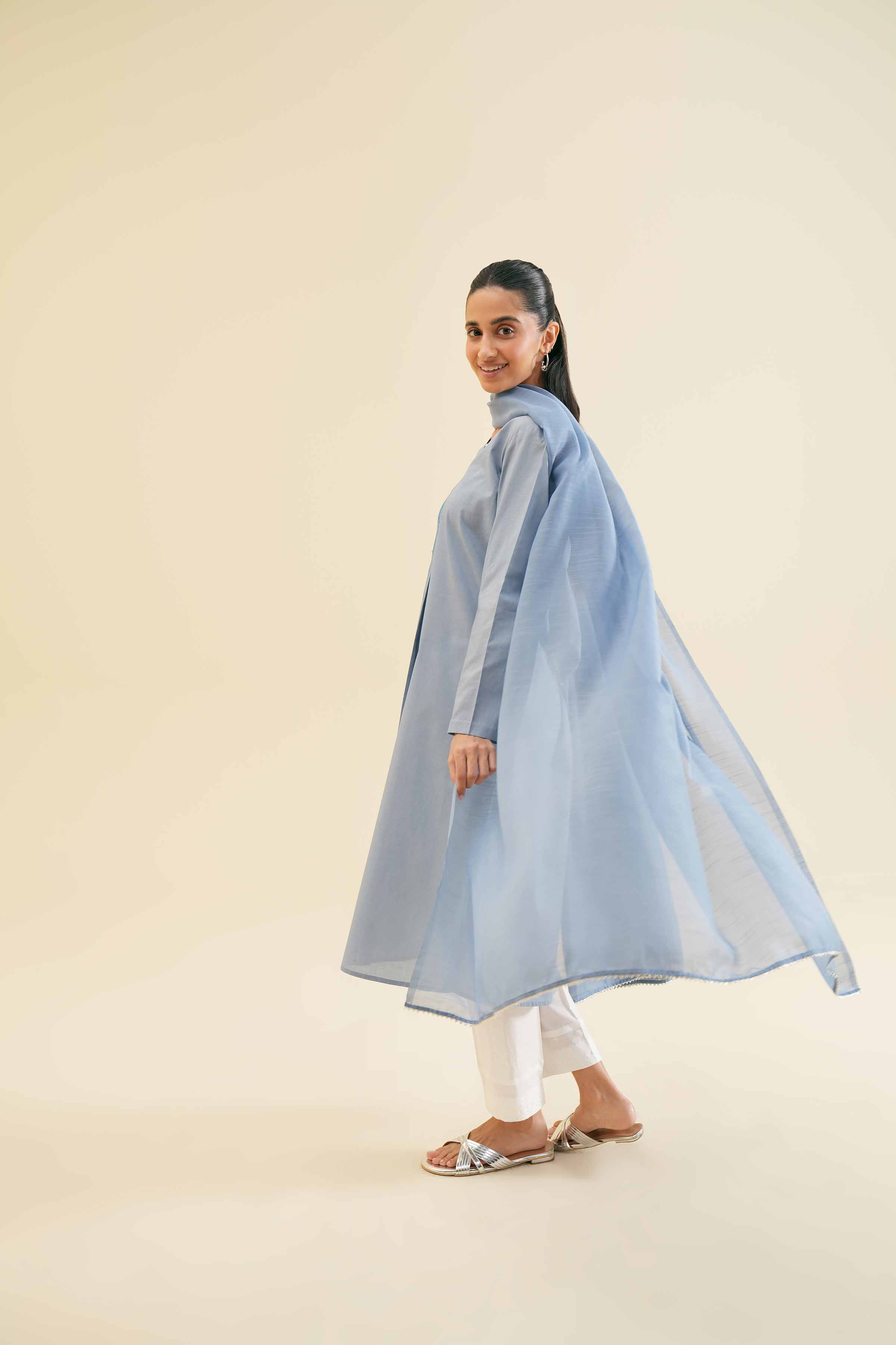 2 Piece - Embroidered Suit - PS24-108 - Image 5