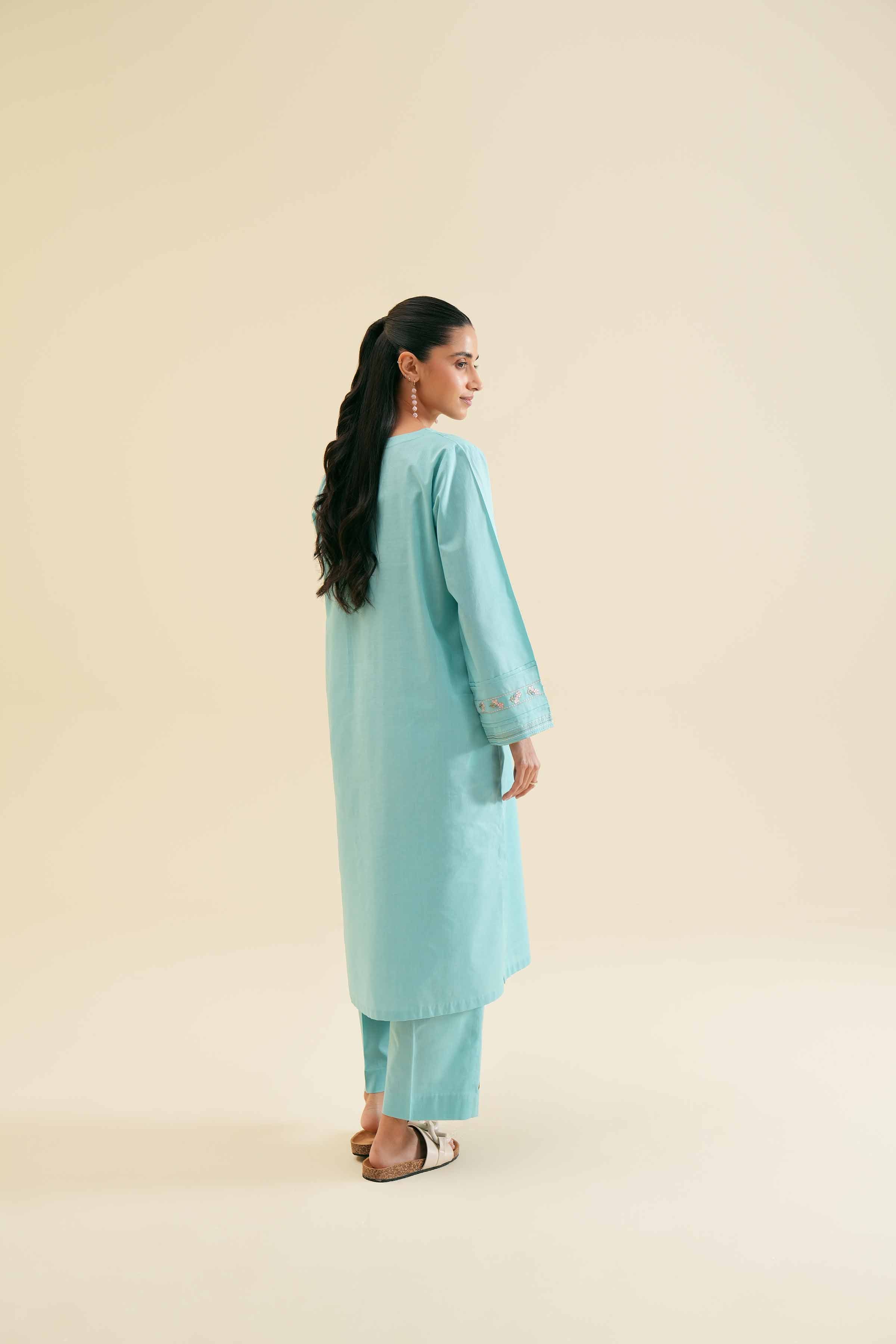 2 Piece - Embroidered Suit - PS24-111 - Image 3