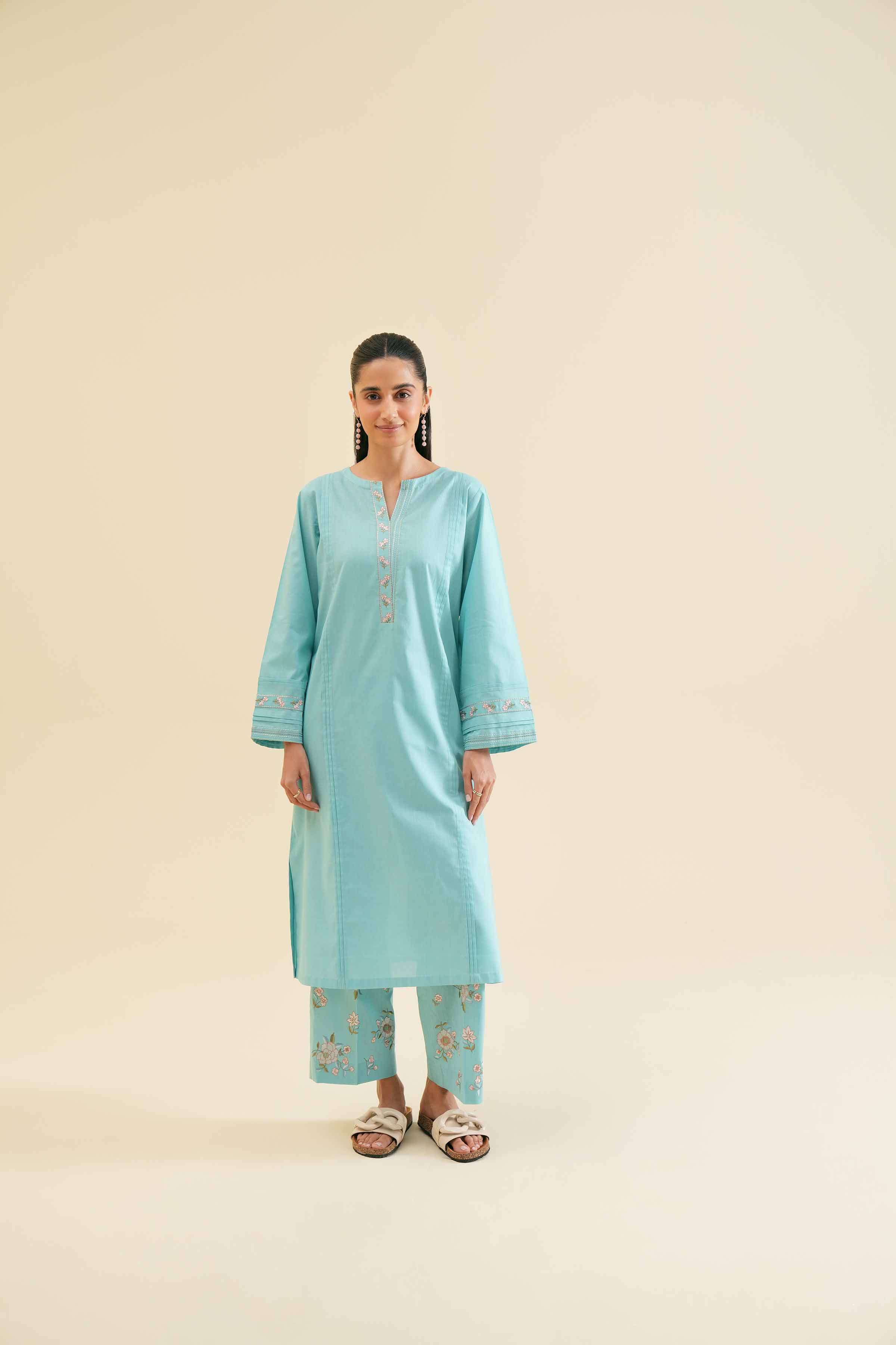 2 Piece - Embroidered Suit - PS24-111 - Image 5
