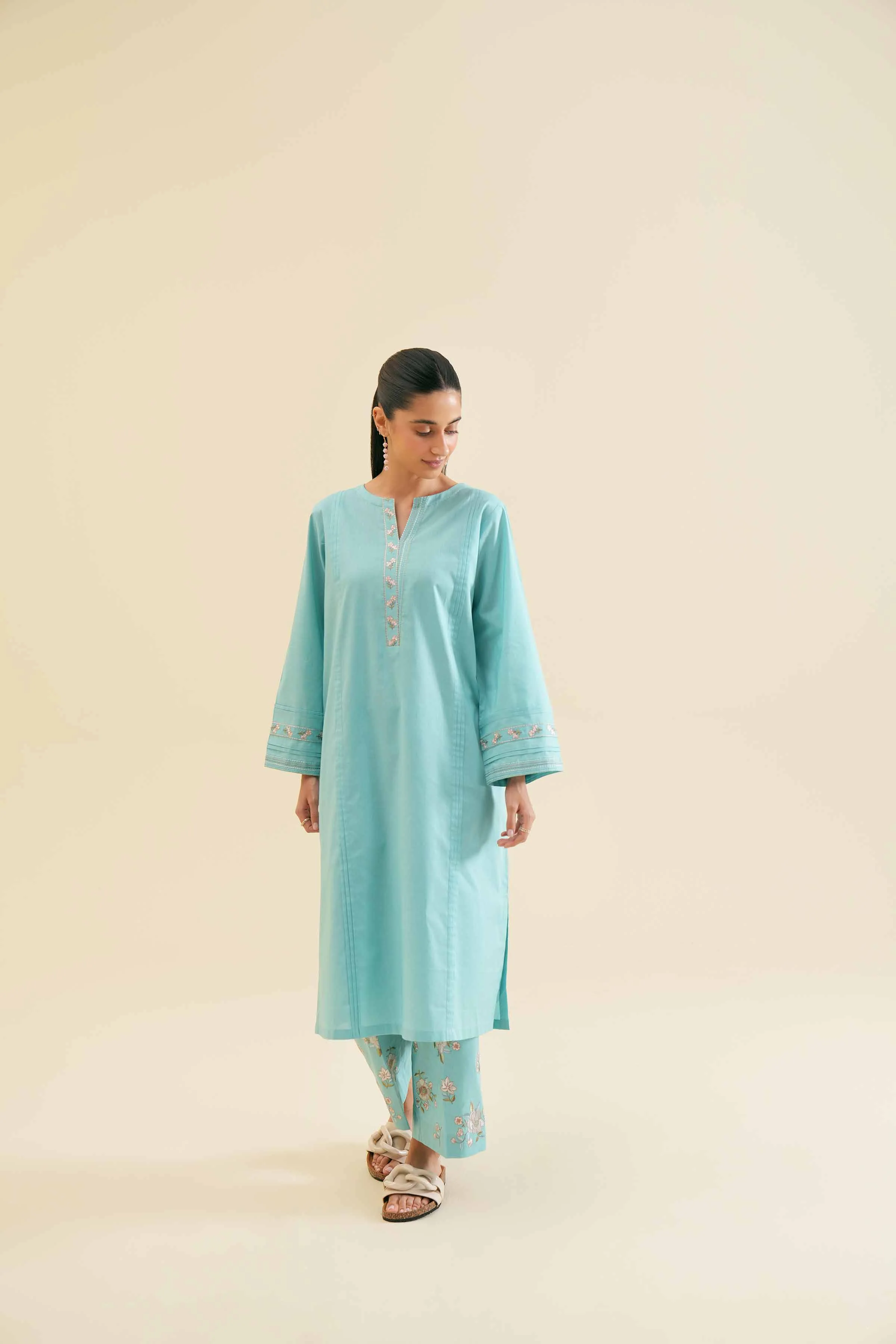 2 Piece - Embroidered Suit - PS24-111 - Image 6