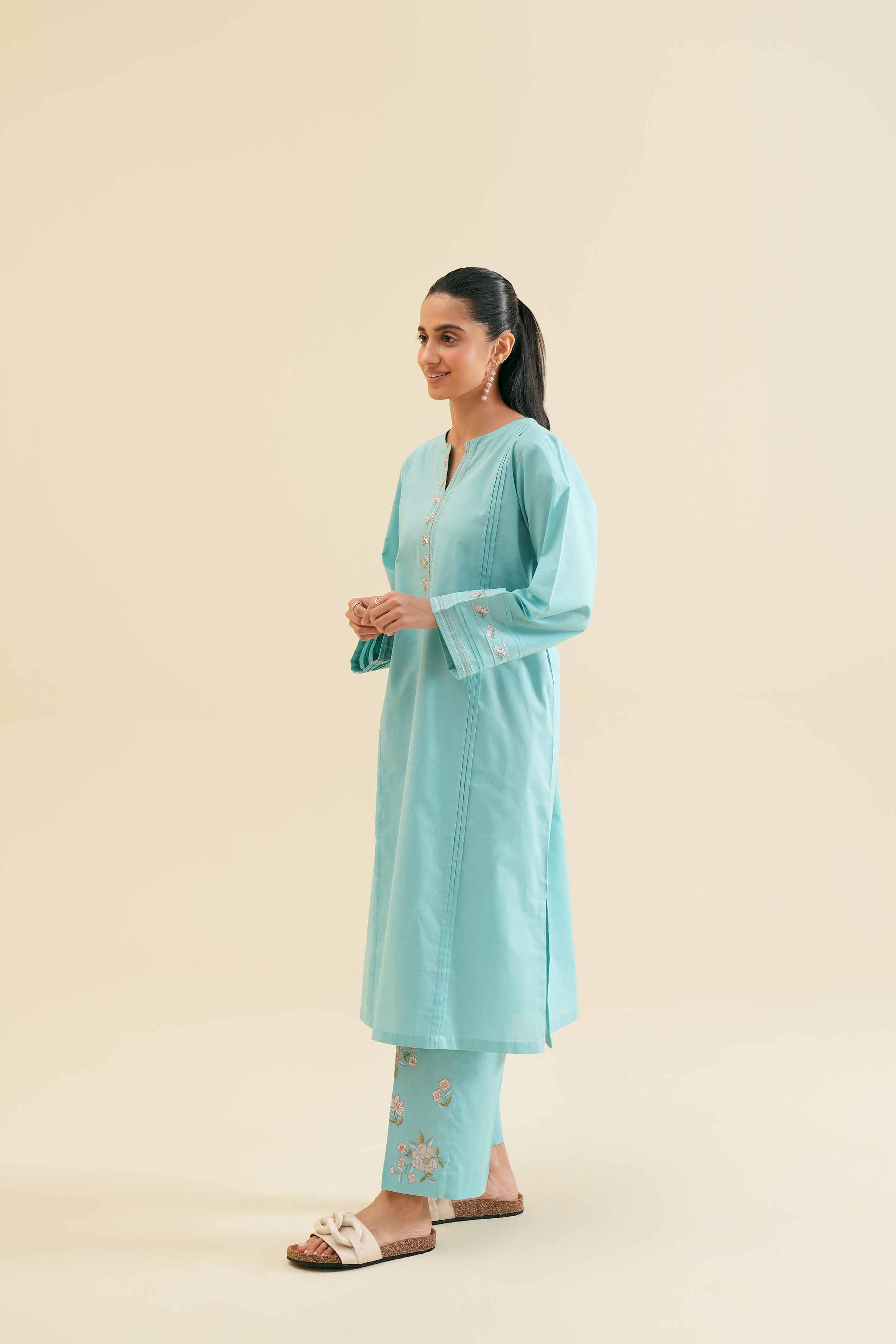 2 Piece - Embroidered Suit - PS24-111 - Image 7