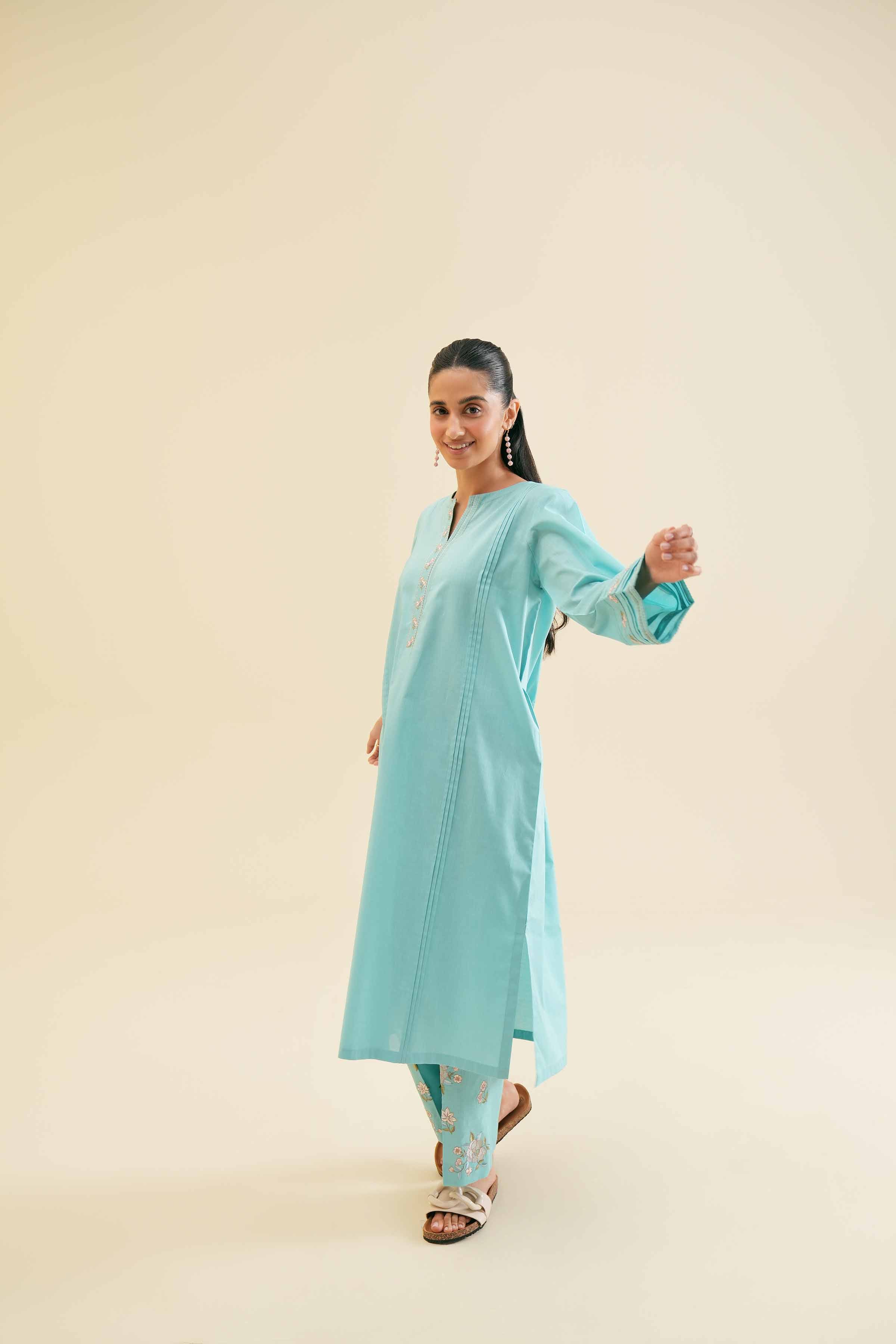 2 Piece - Embroidered Suit - PS24-111 - Image 8
