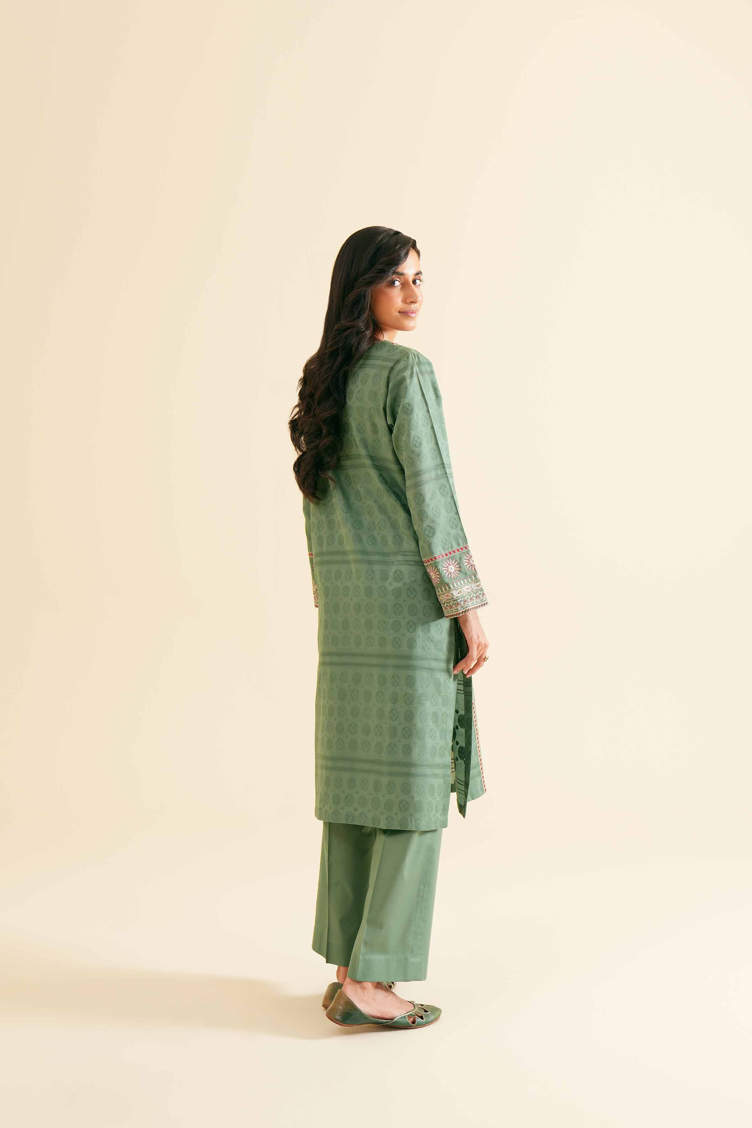 2-Piece - Embroidered Suit - PS24-128 - Image 3
