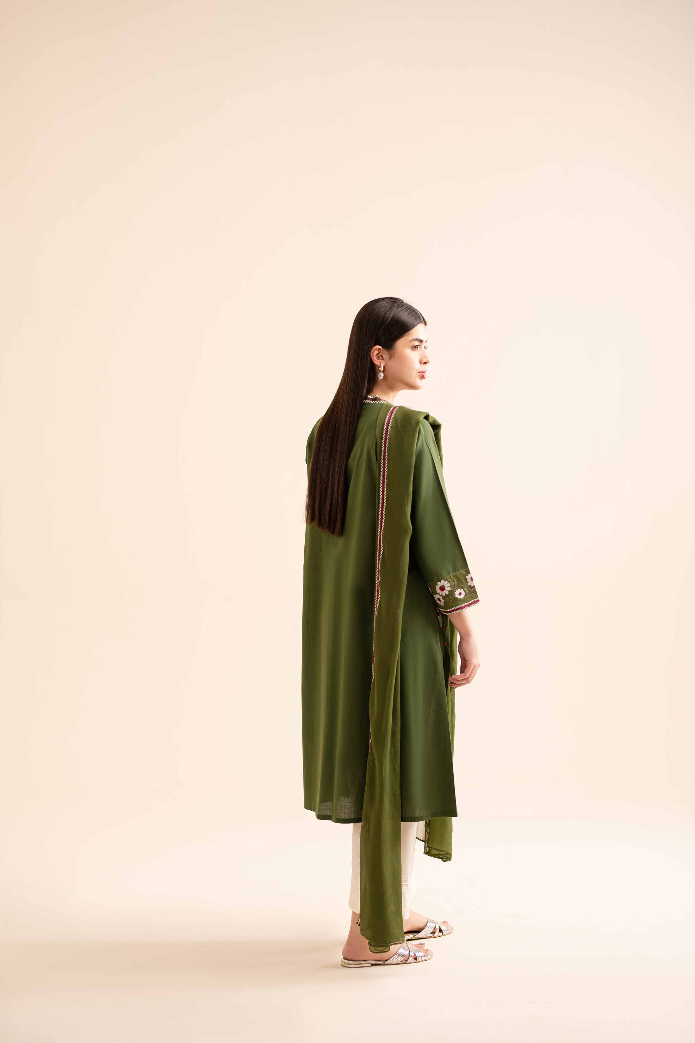2-Piece - Embroidered Suit  - PS24-129 - Image 3
