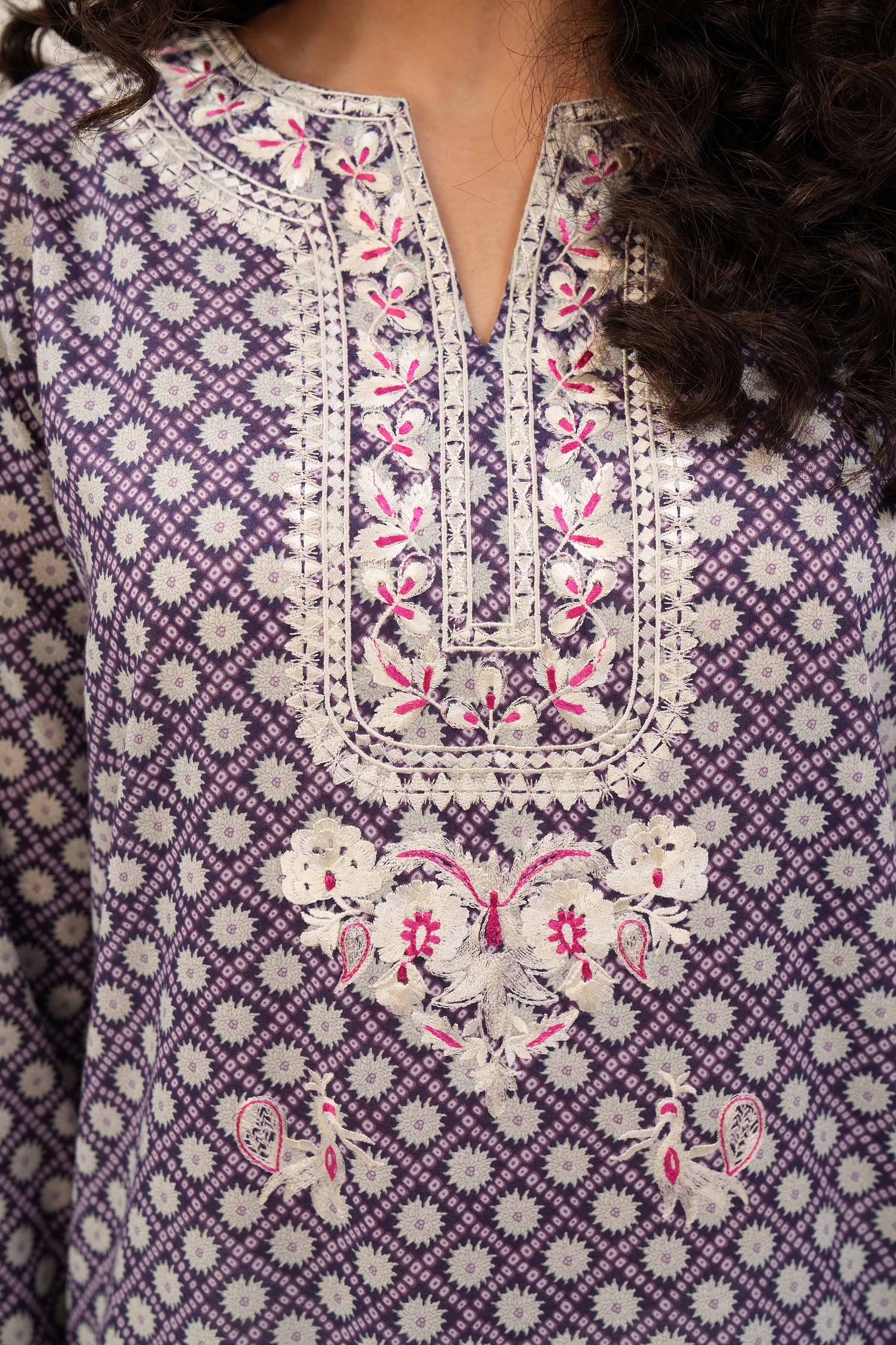 Printed Embroidered Shirt - PS24-143 - Image 5