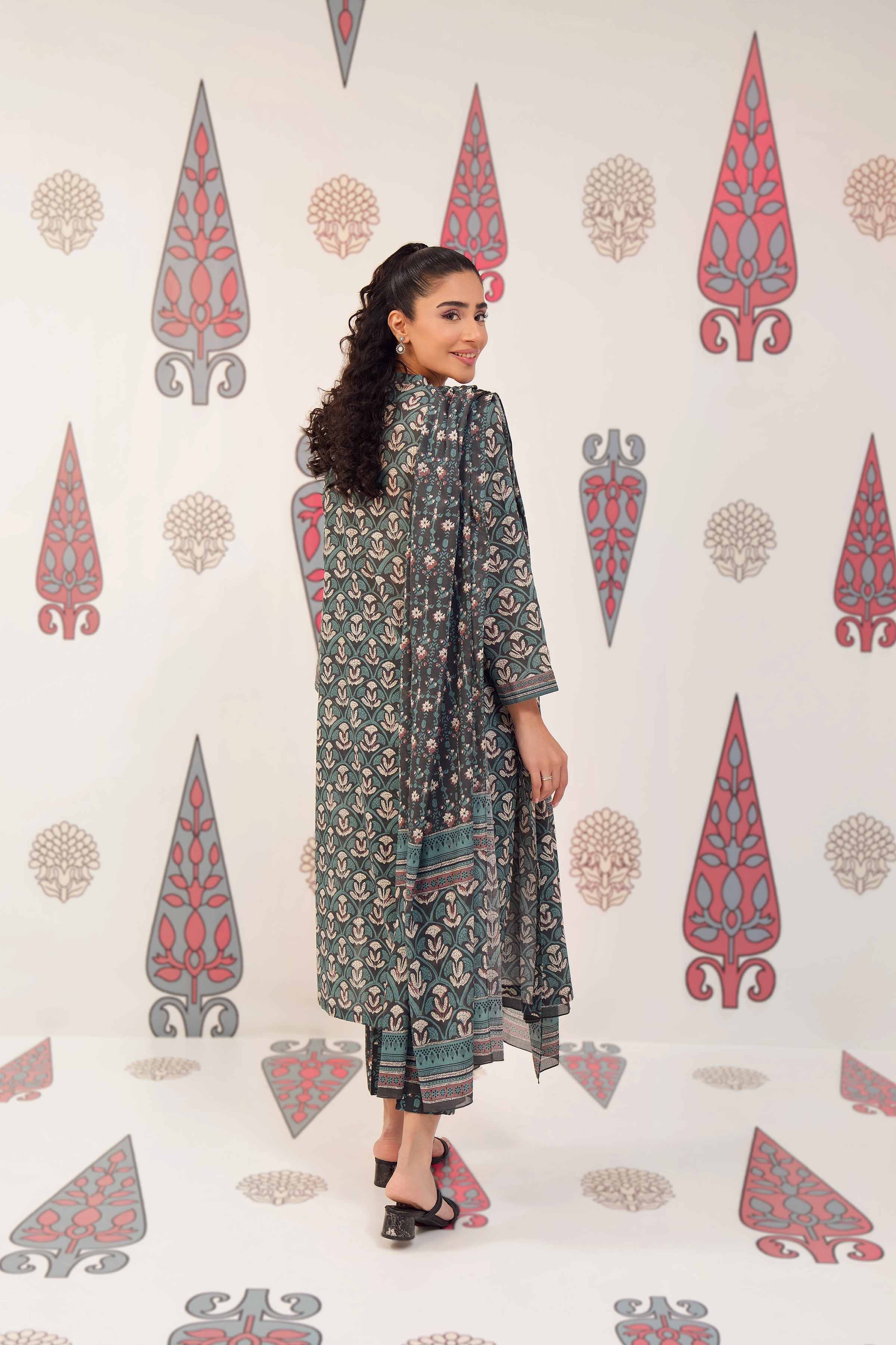 3 Piece - Printed Suit - PS24-144 - Image 3