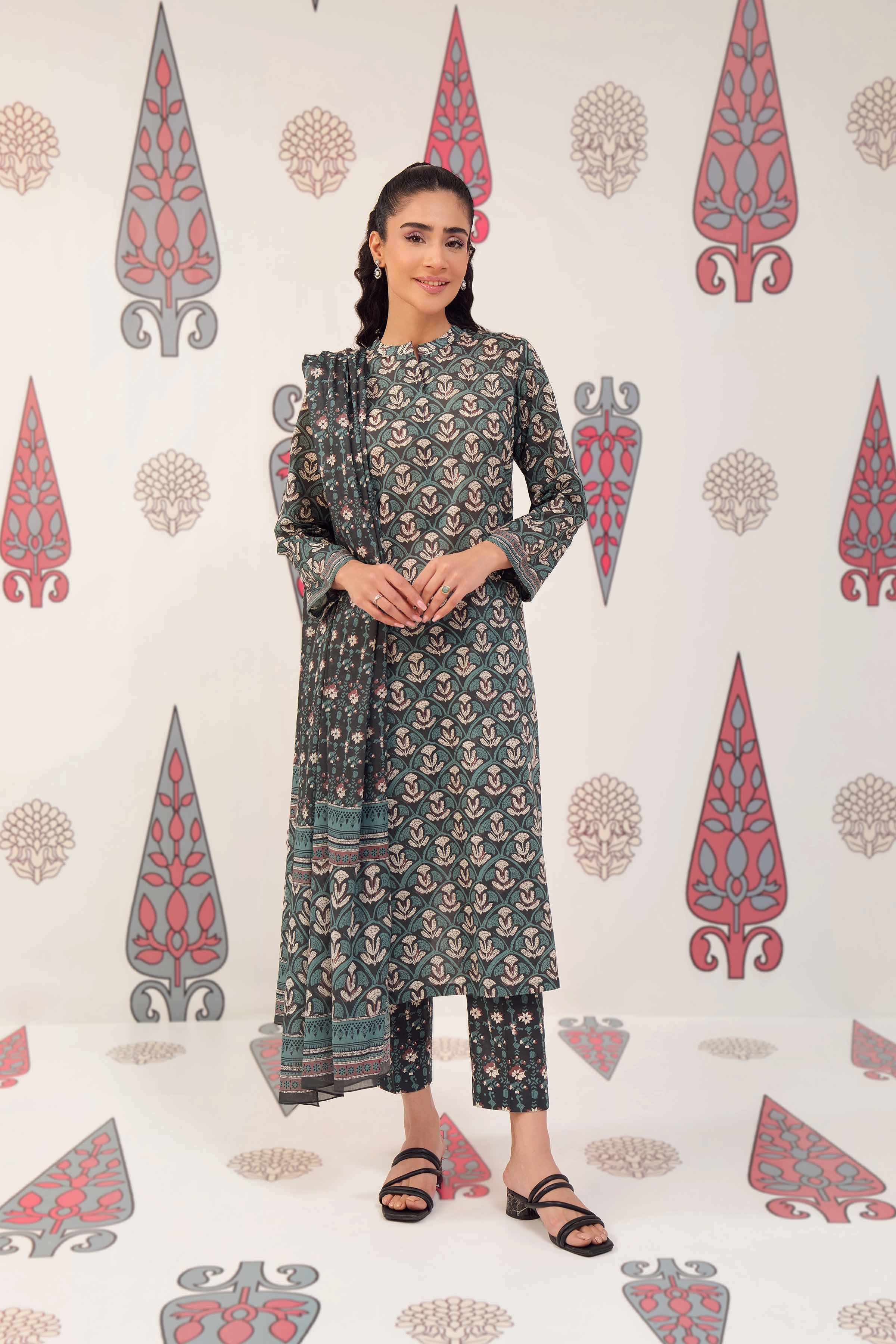 3 Piece - Printed Suit - PS24-144 - Image 7