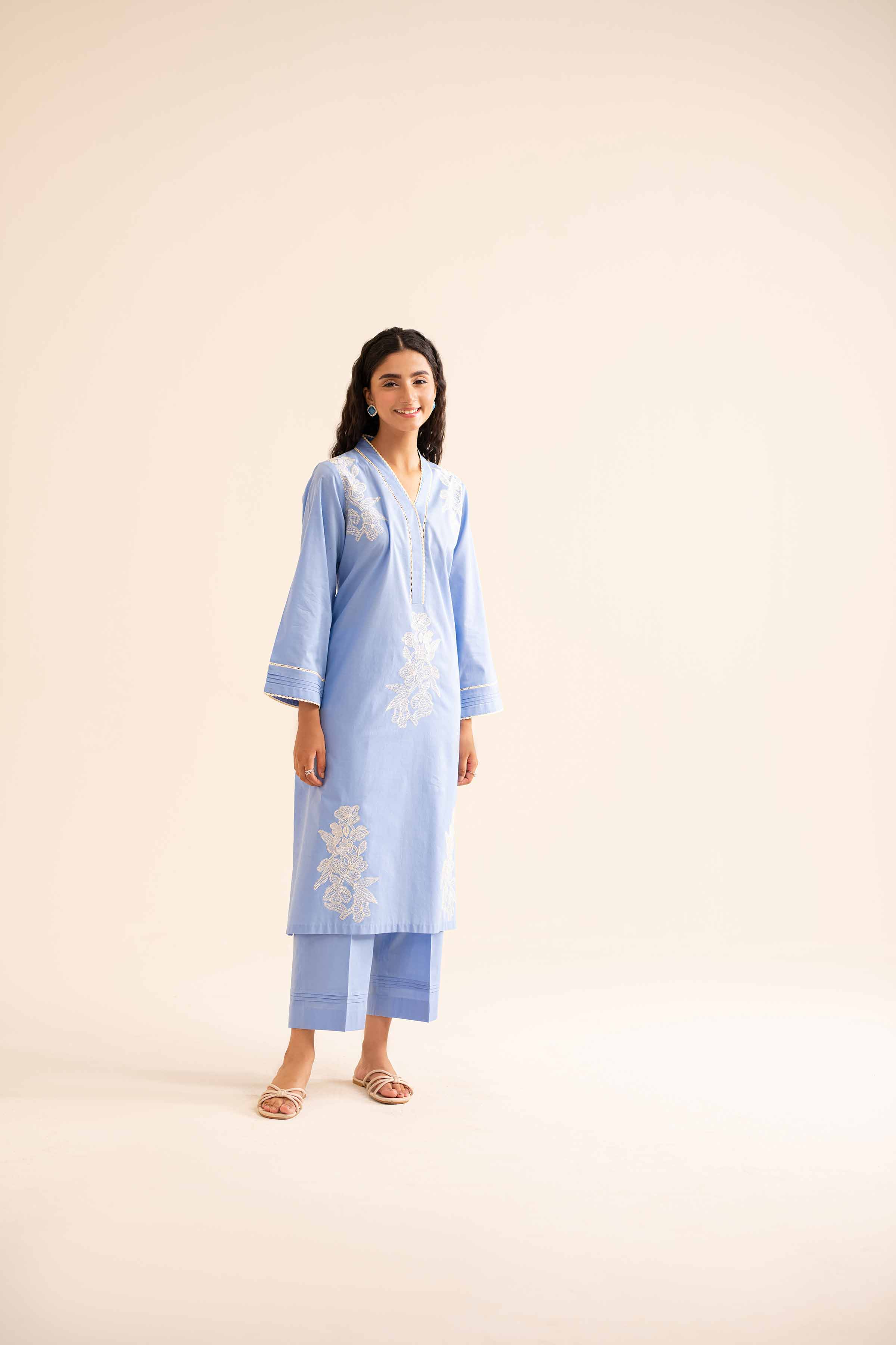 2 Piece - Embroidered Suit - PS24-341 - Image 4