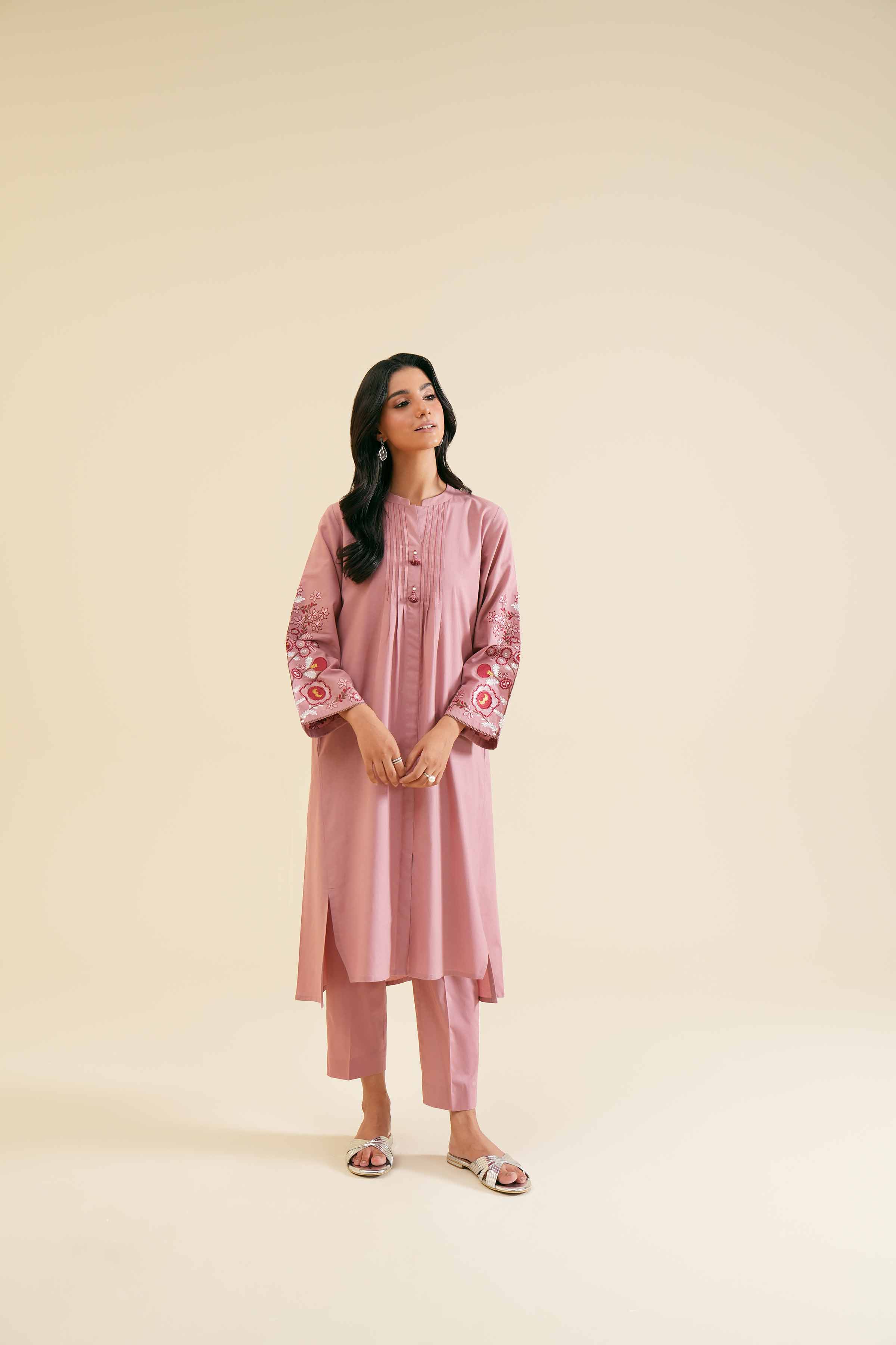 2 Piece - Embroidered Suit - PS24-342 - Image 4