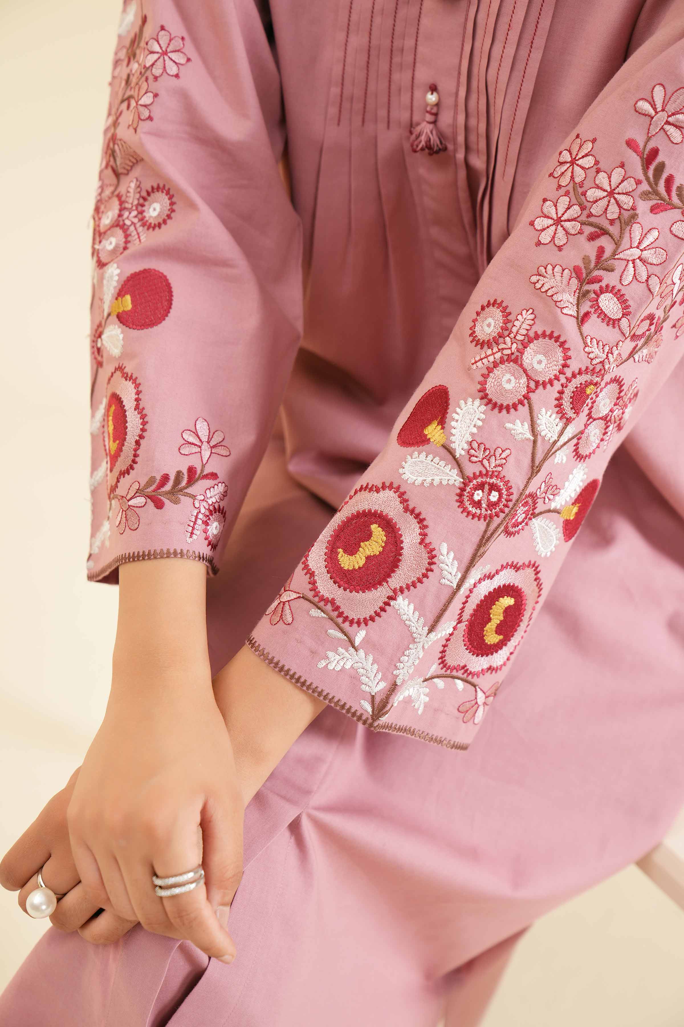 2 Piece - Embroidered Suit - PS24-342 - Image 9