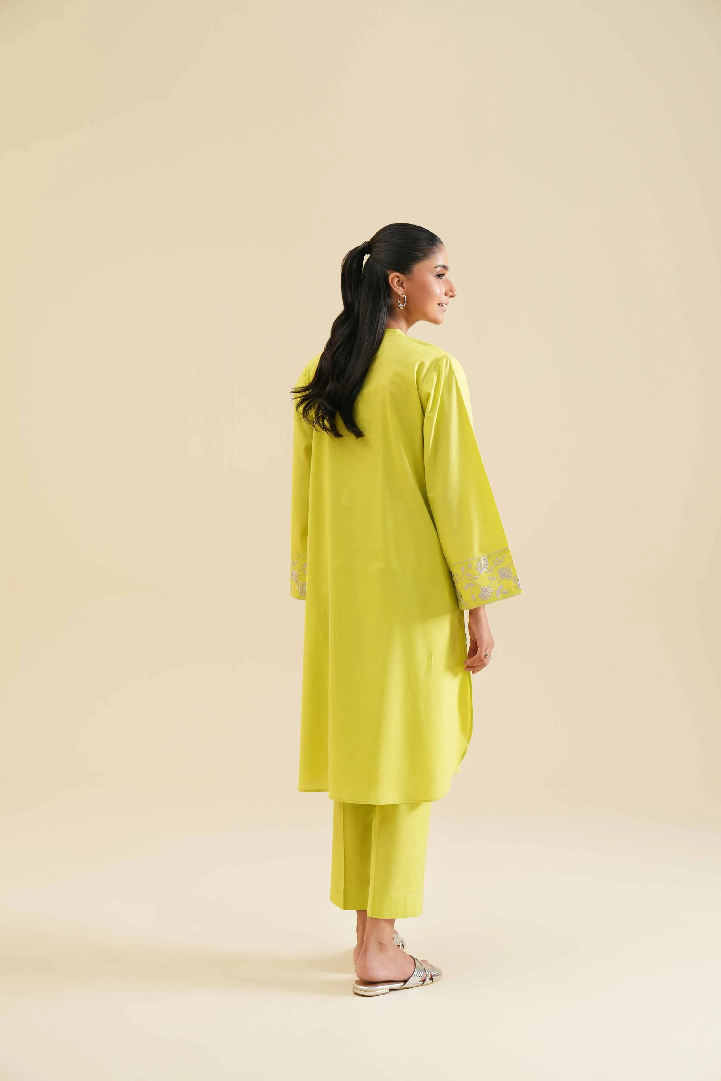 2 Piece - Embroidered Suit - PS24-91 - Image 3