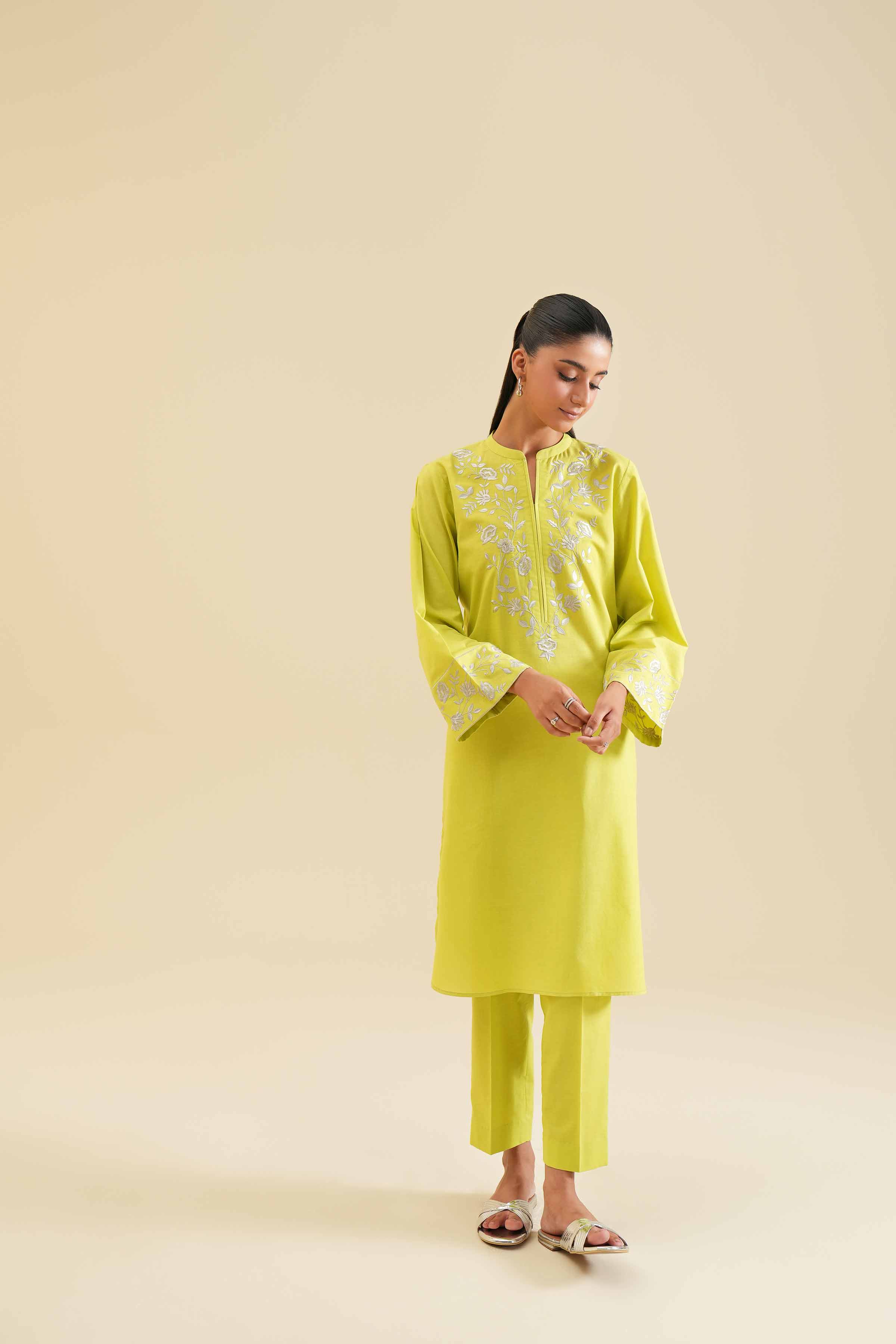 2 Piece - Embroidered Suit - PS24-91 - Image 4