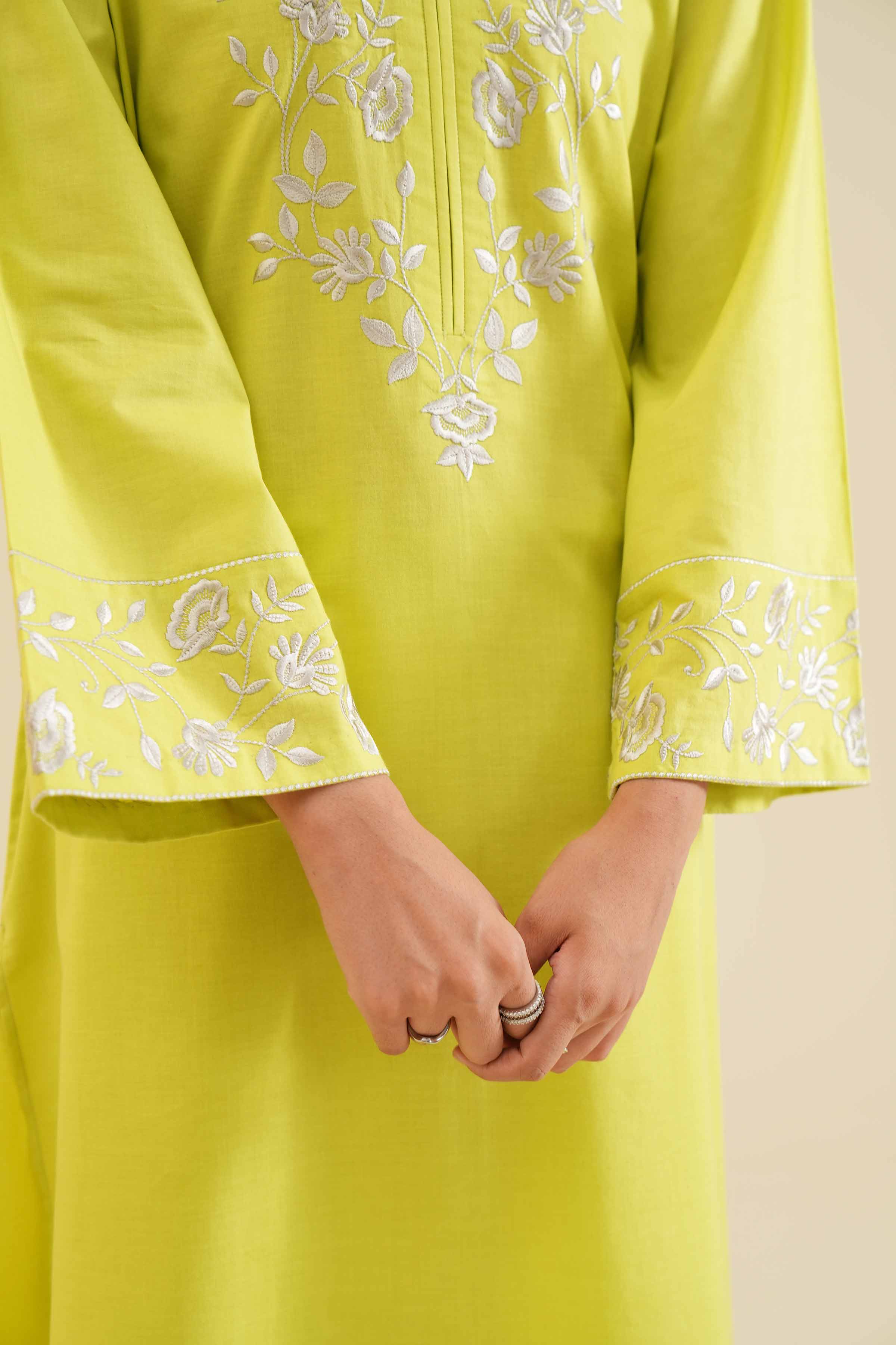 2 Piece - Embroidered Suit - PS24-91 - Image 7