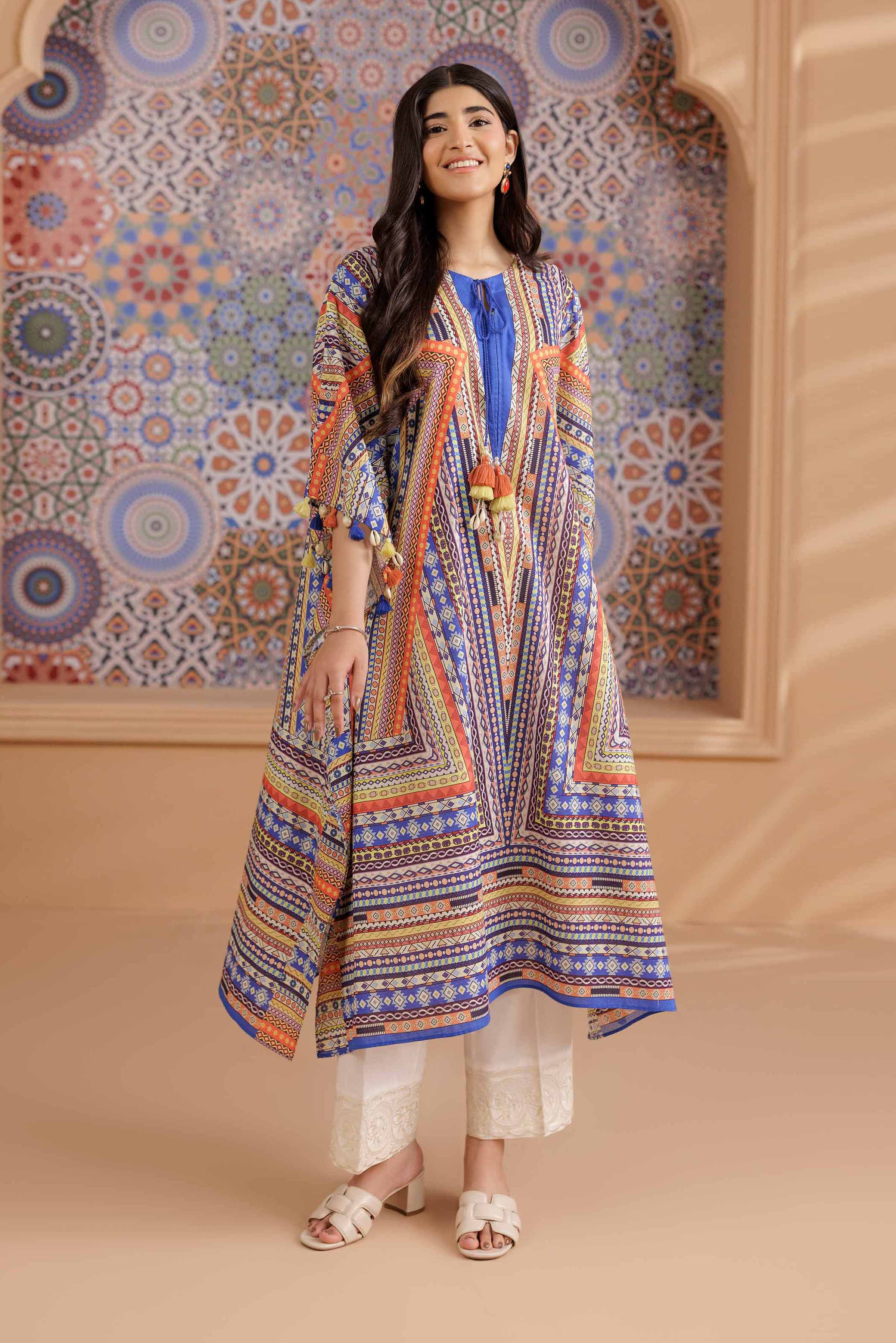 Printed Kaftan - PS25-152 - Image 2