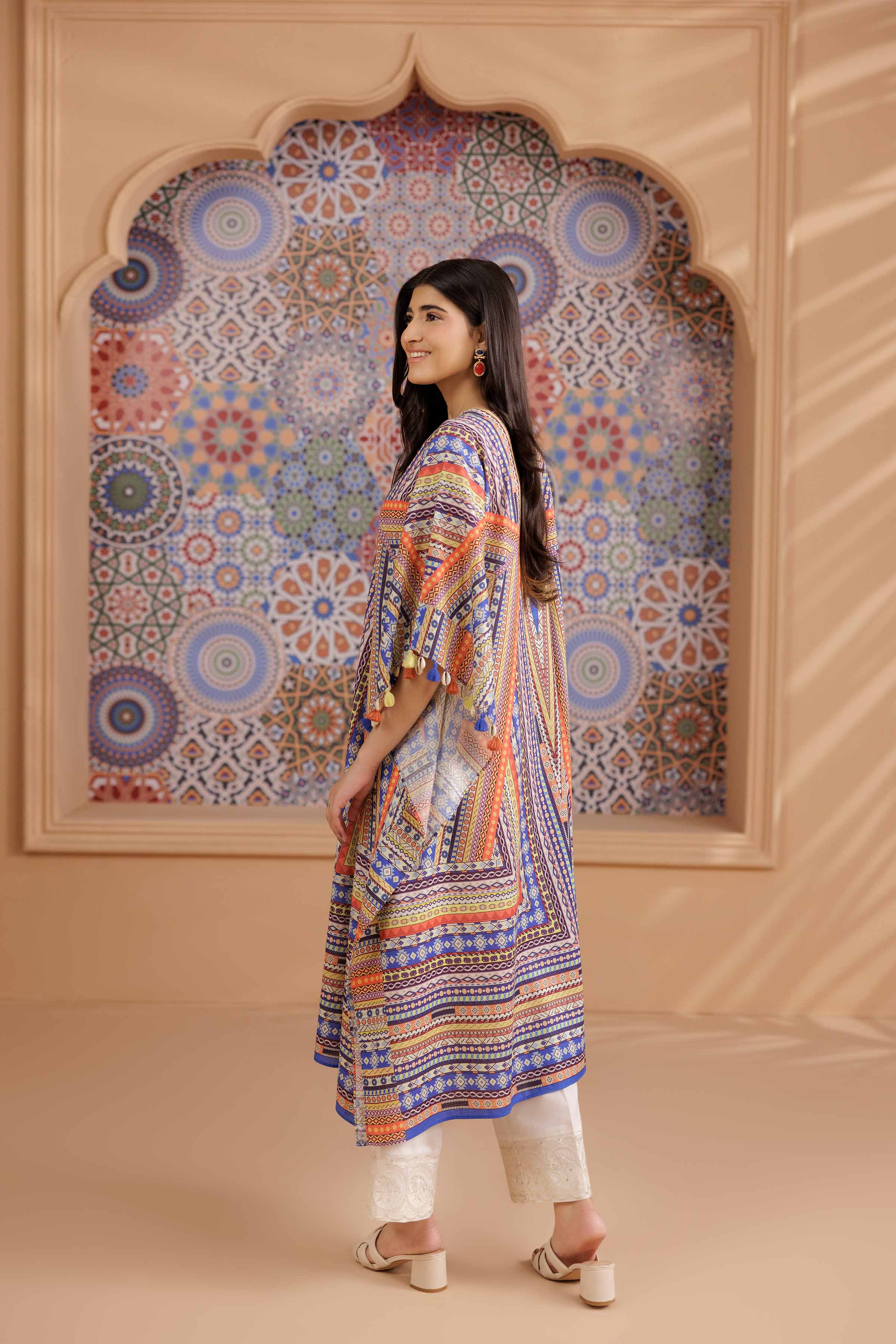 Printed Kaftan - PS25-152 - Image 3