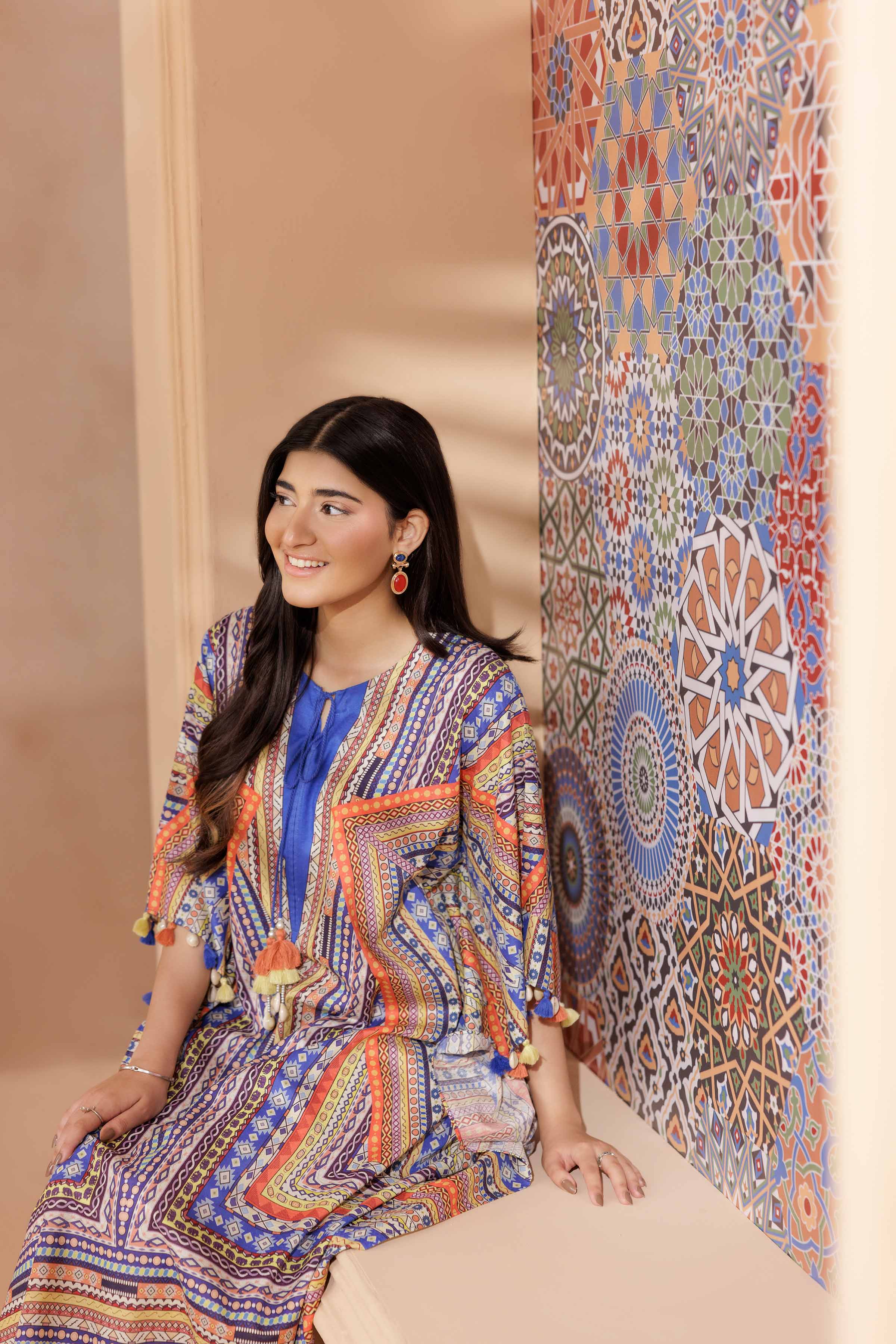 Printed Kaftan - PS25-152 - Image 7