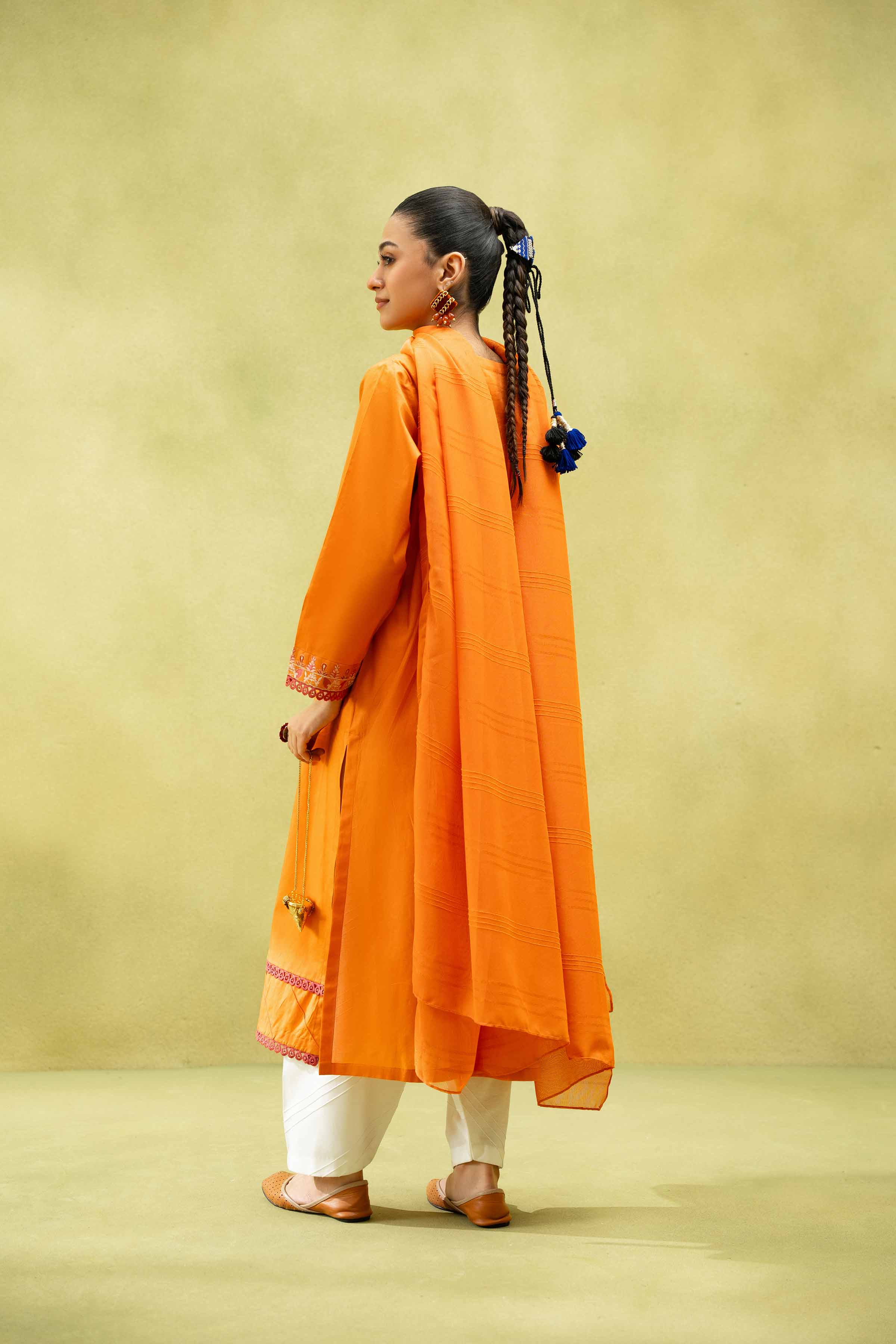 2 Piece - Embroidered Suit - PS25-63 - Image 3
