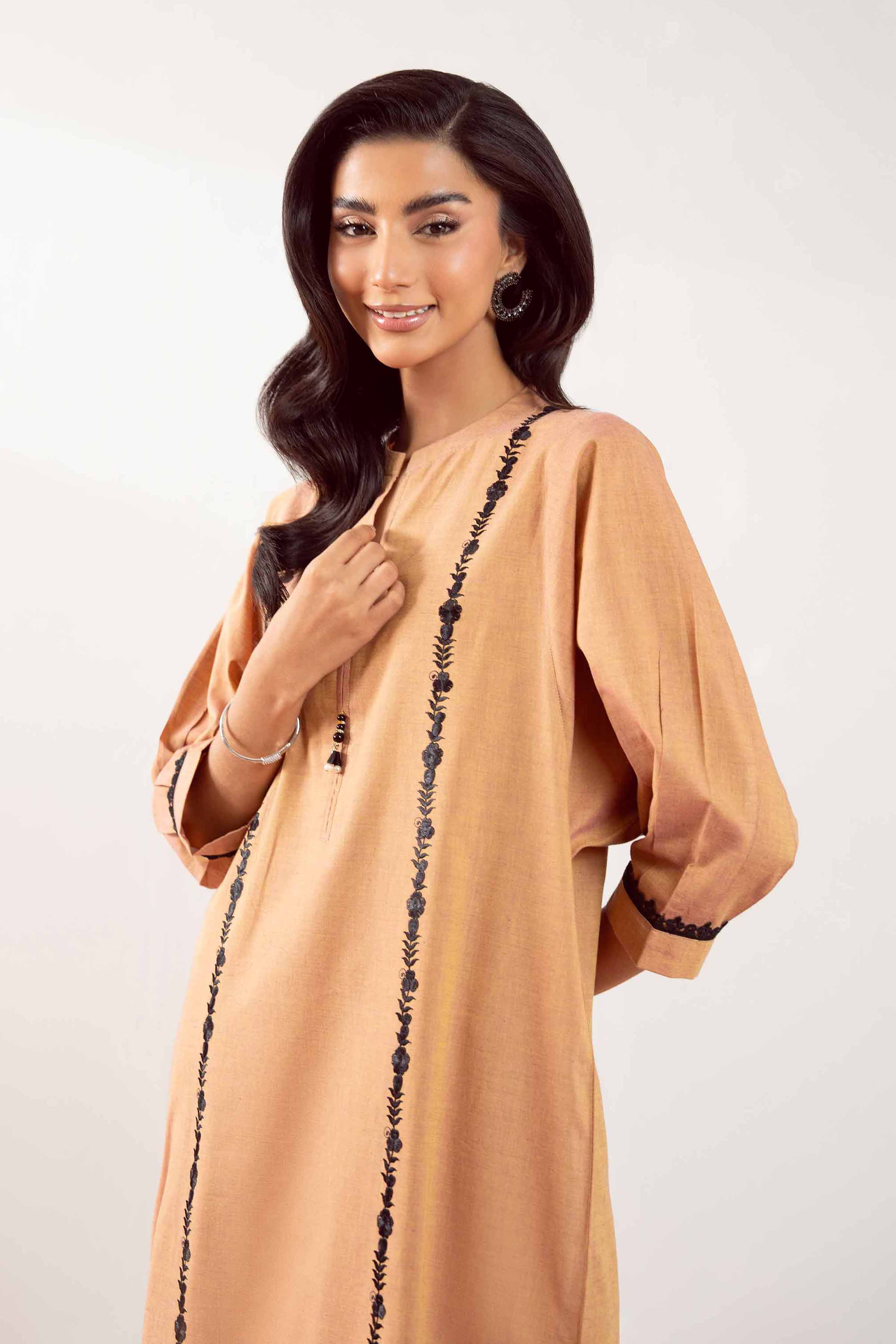 2 Piece - Embroidered Suit - PS25-81 - Image 6