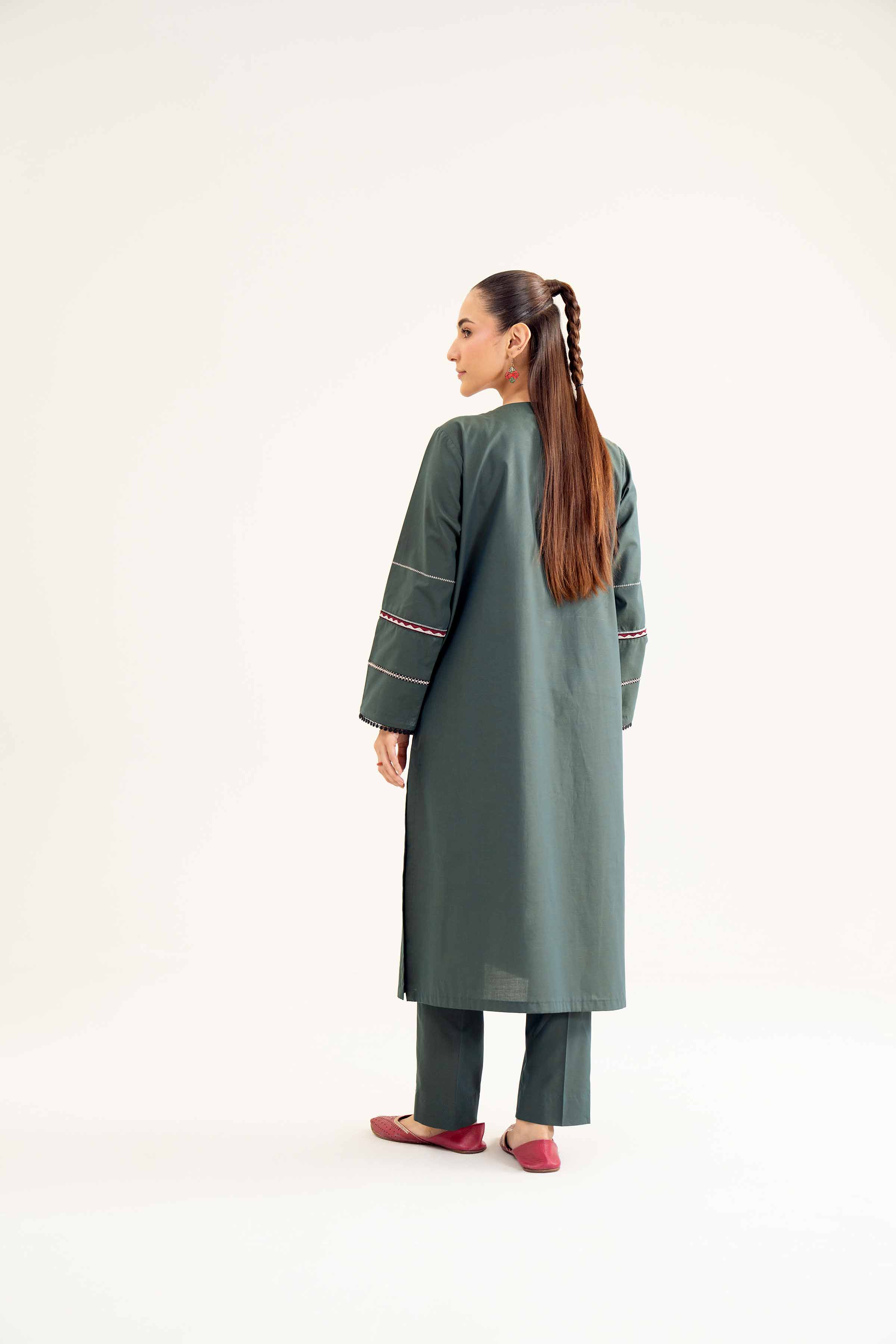 2 Piece - Embroidered Suit - PW24-10 - Image 3