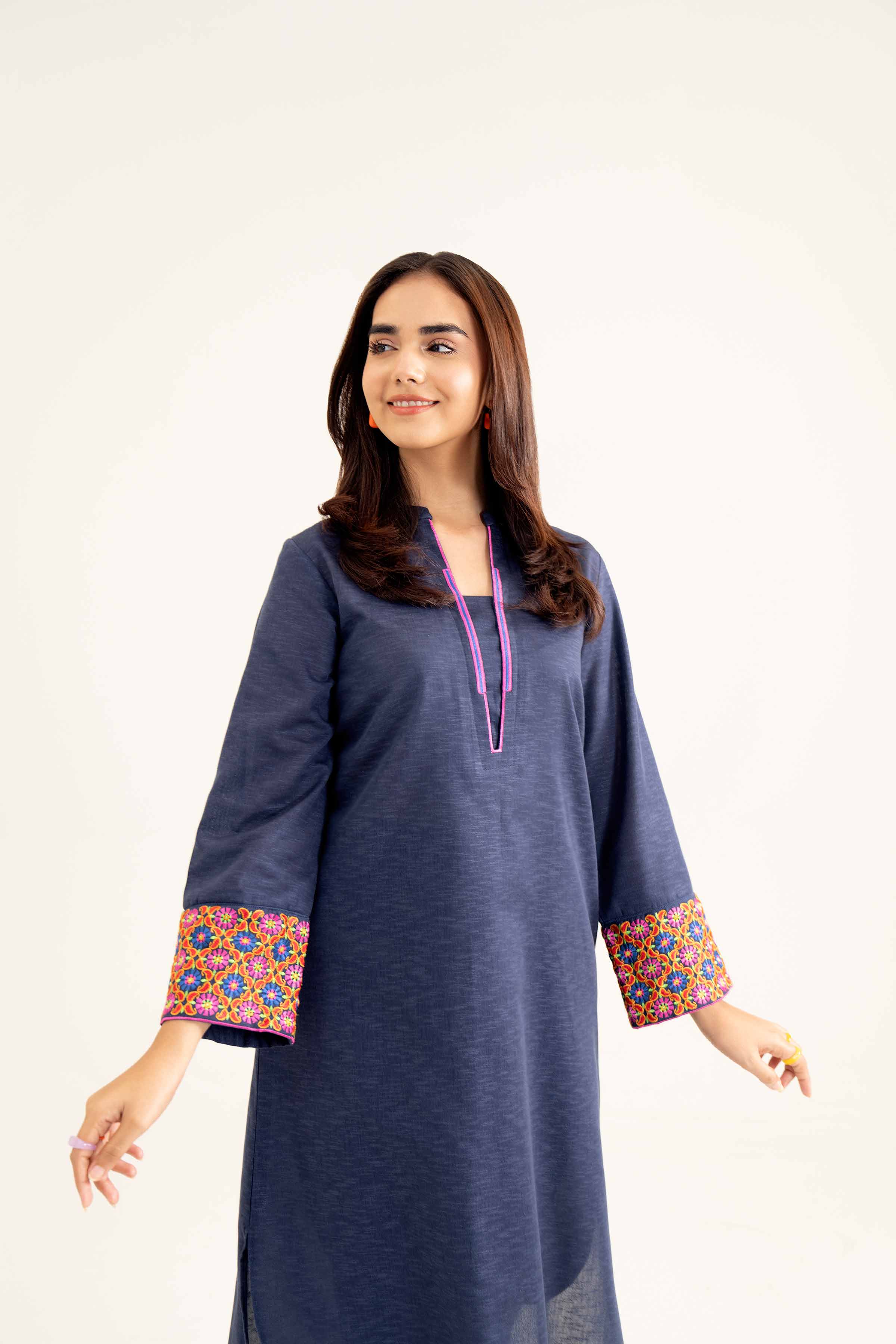2 Piece - Embroidered Suit - PW24-105 - Image 9
