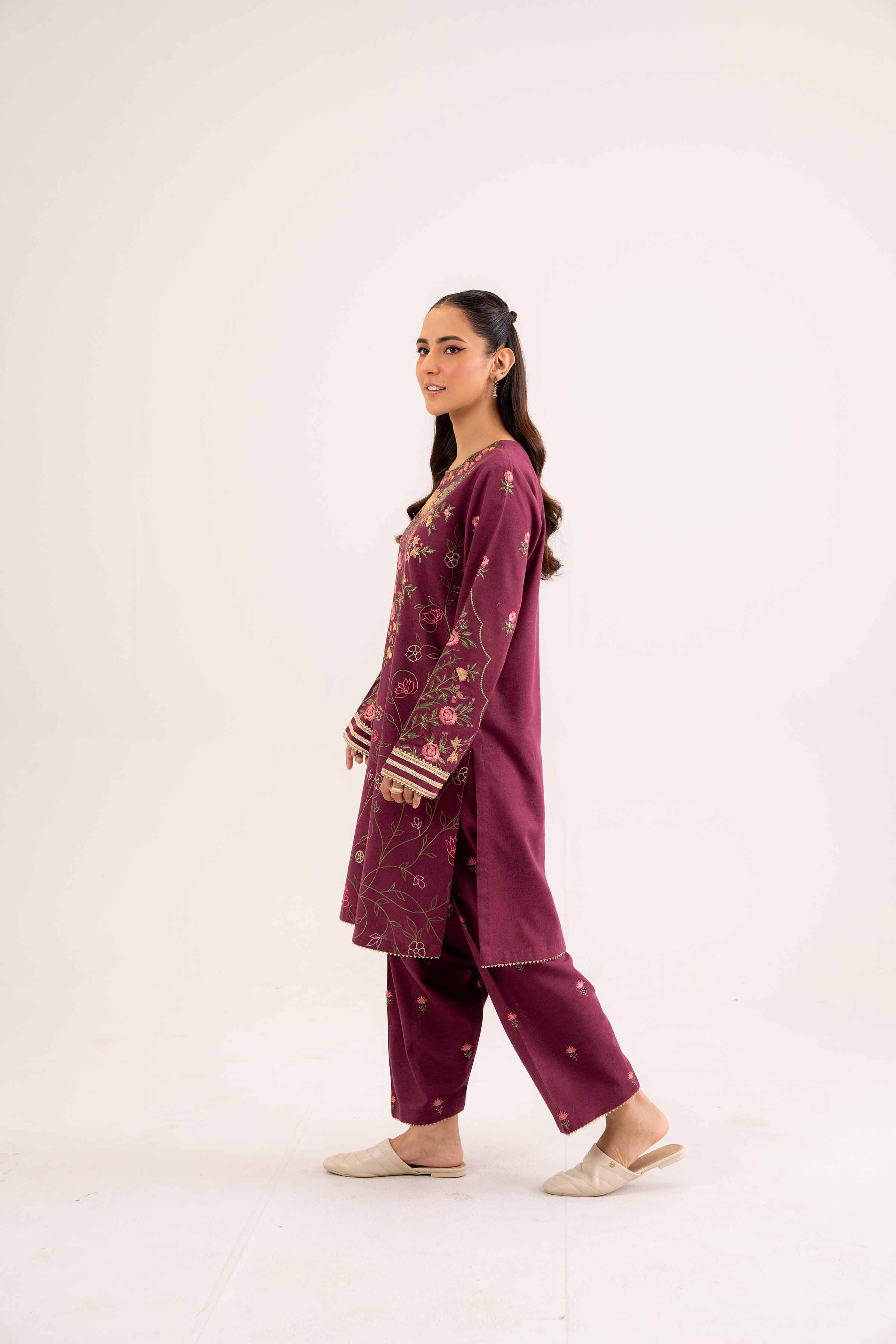2 Piece - Embroidered Suit - PW24-109 - Image 6
