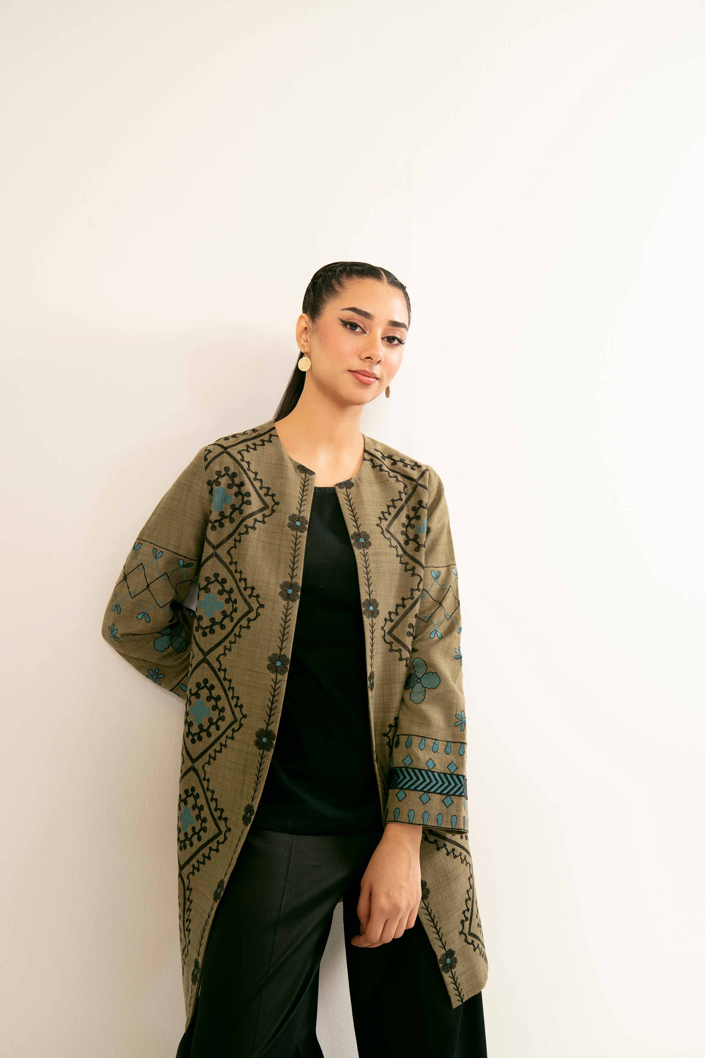 Printed Embroidered Jacket - PW24-230 - Image 6