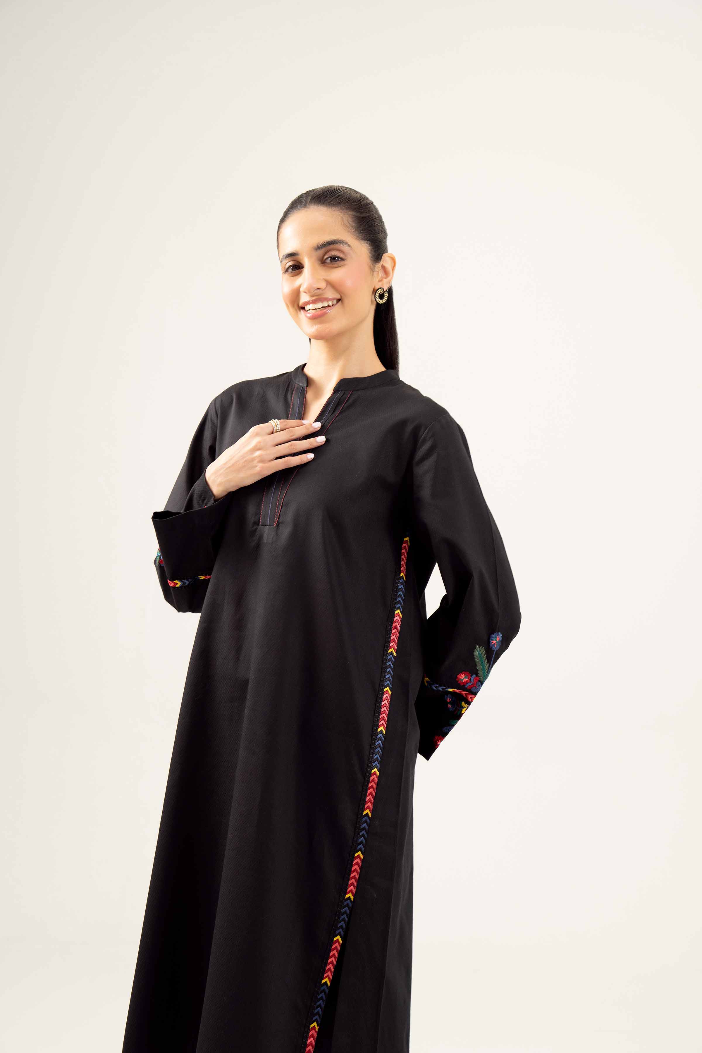2 Piece - Embroidered Suit - PW24-233 - Image 6