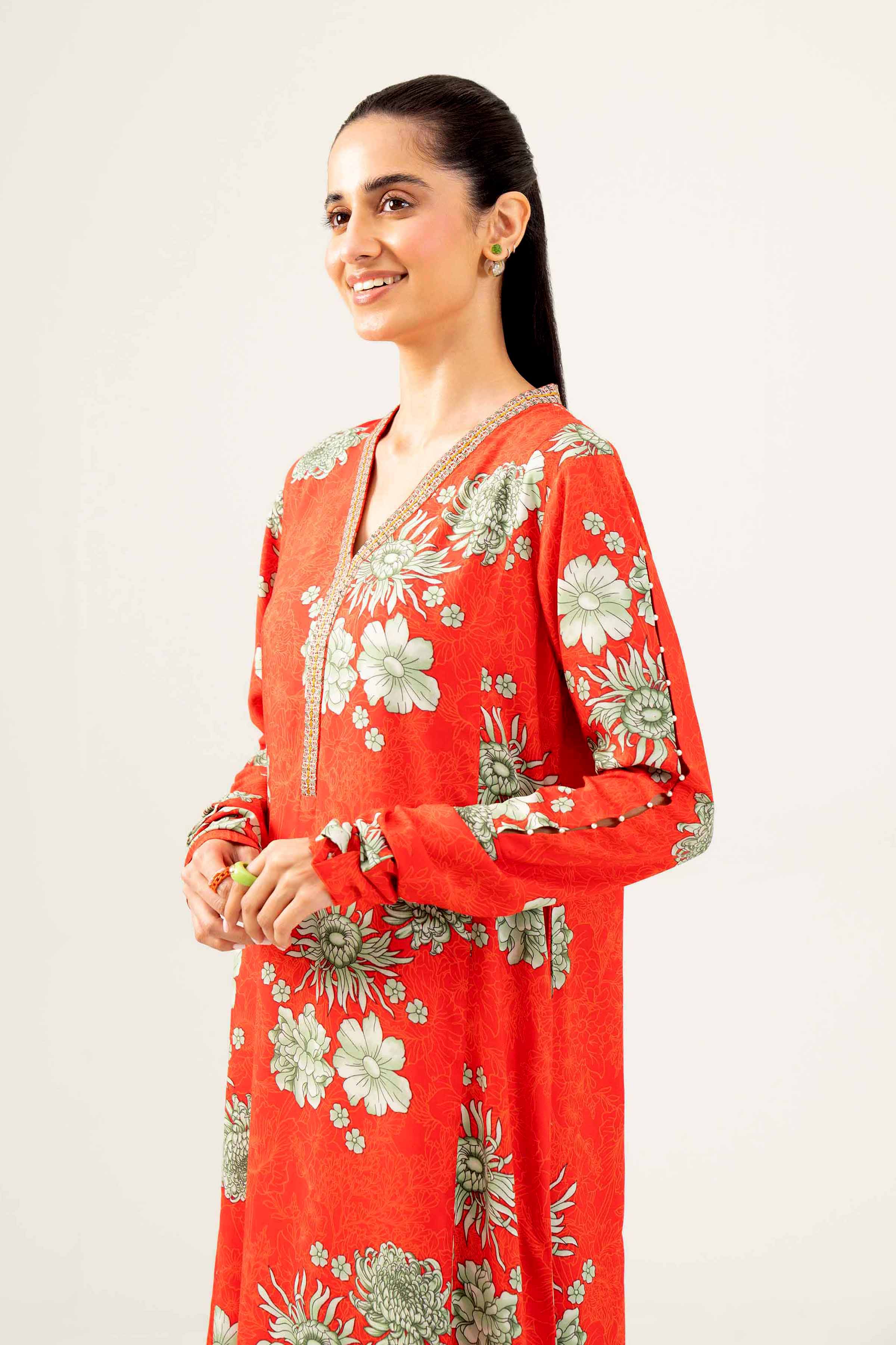 Printed Embroidered Shirt - PW24-234 - Image 3