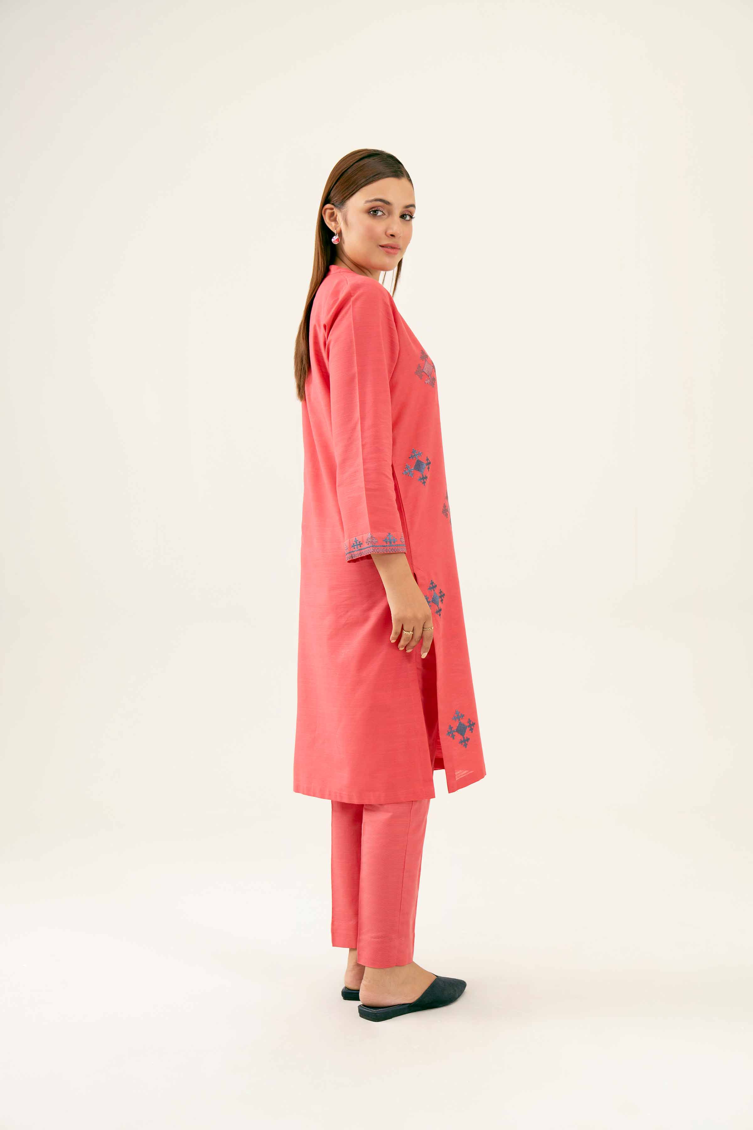 2 Piece - Embroidered Suit - PW24-260 - Image 3