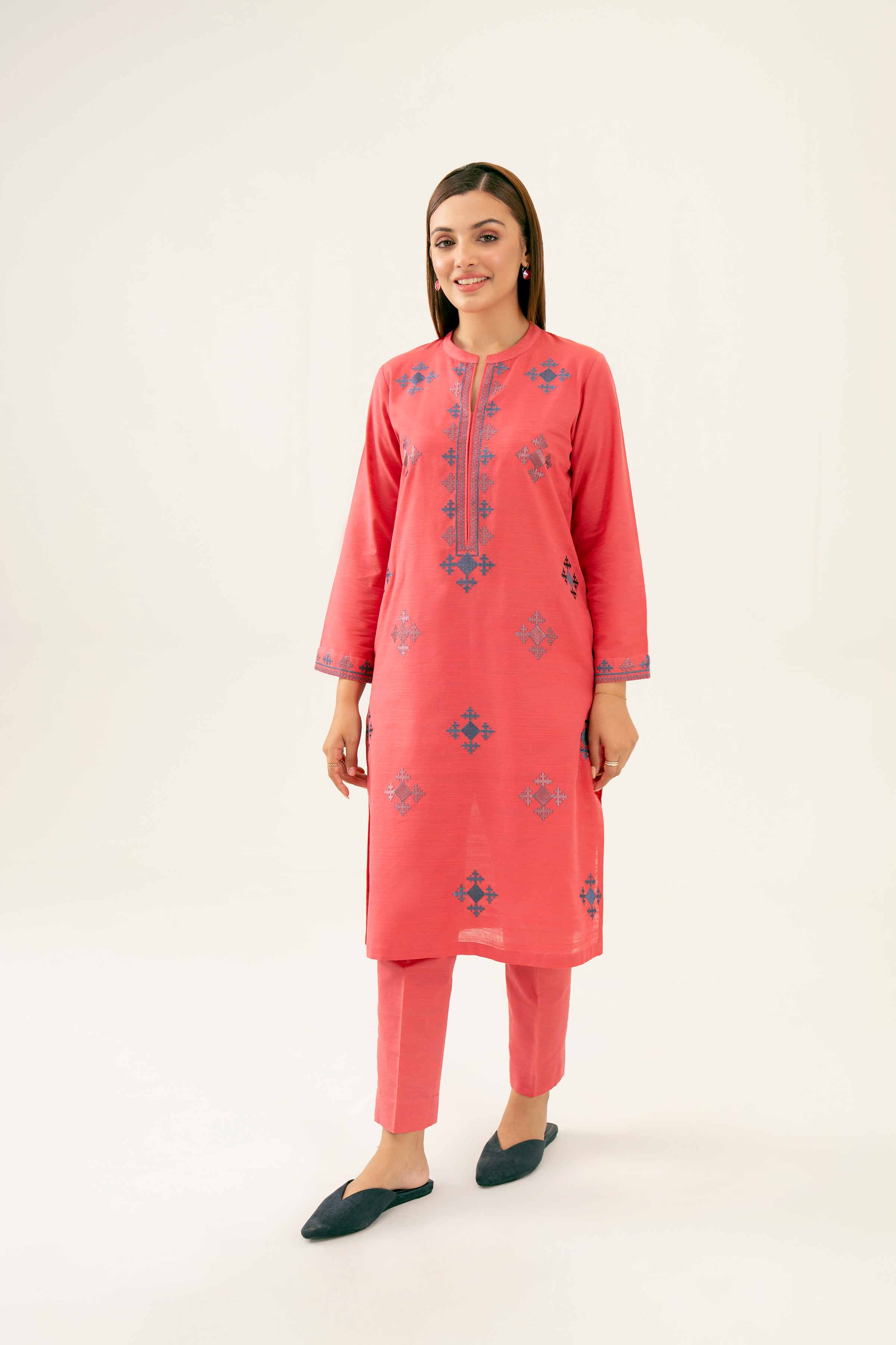 2 Piece - Embroidered Suit - PW24-260 - Image 4