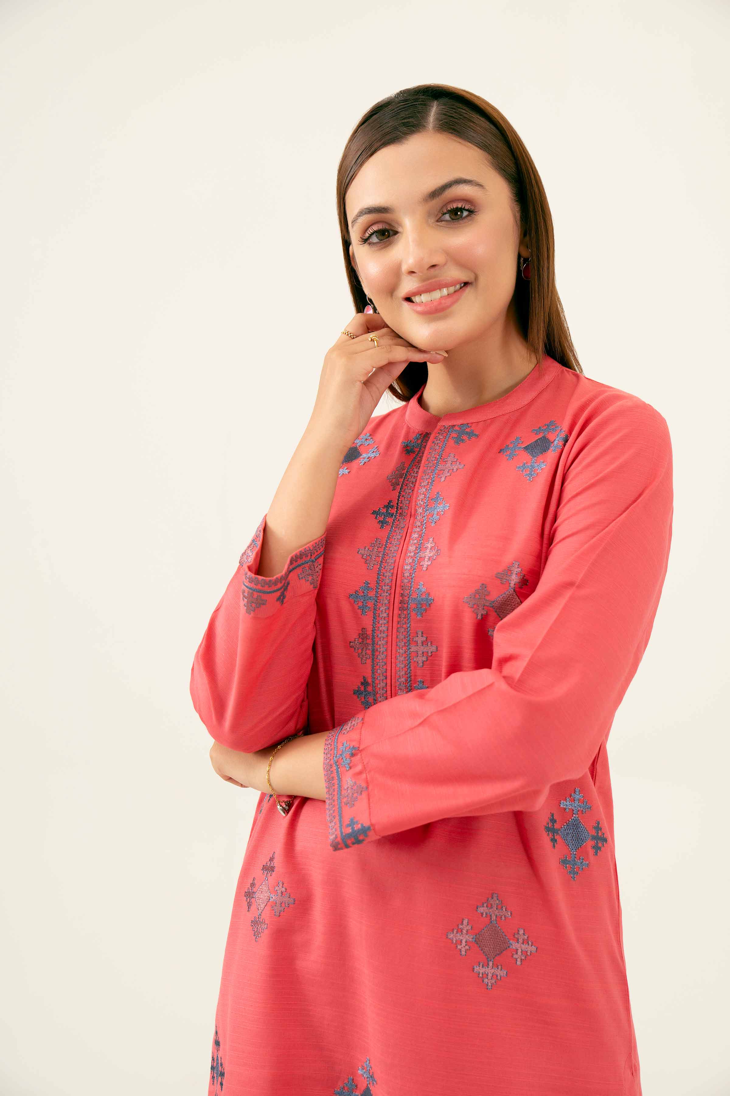 2 Piece - Embroidered Suit - PW24-260 - Image 5