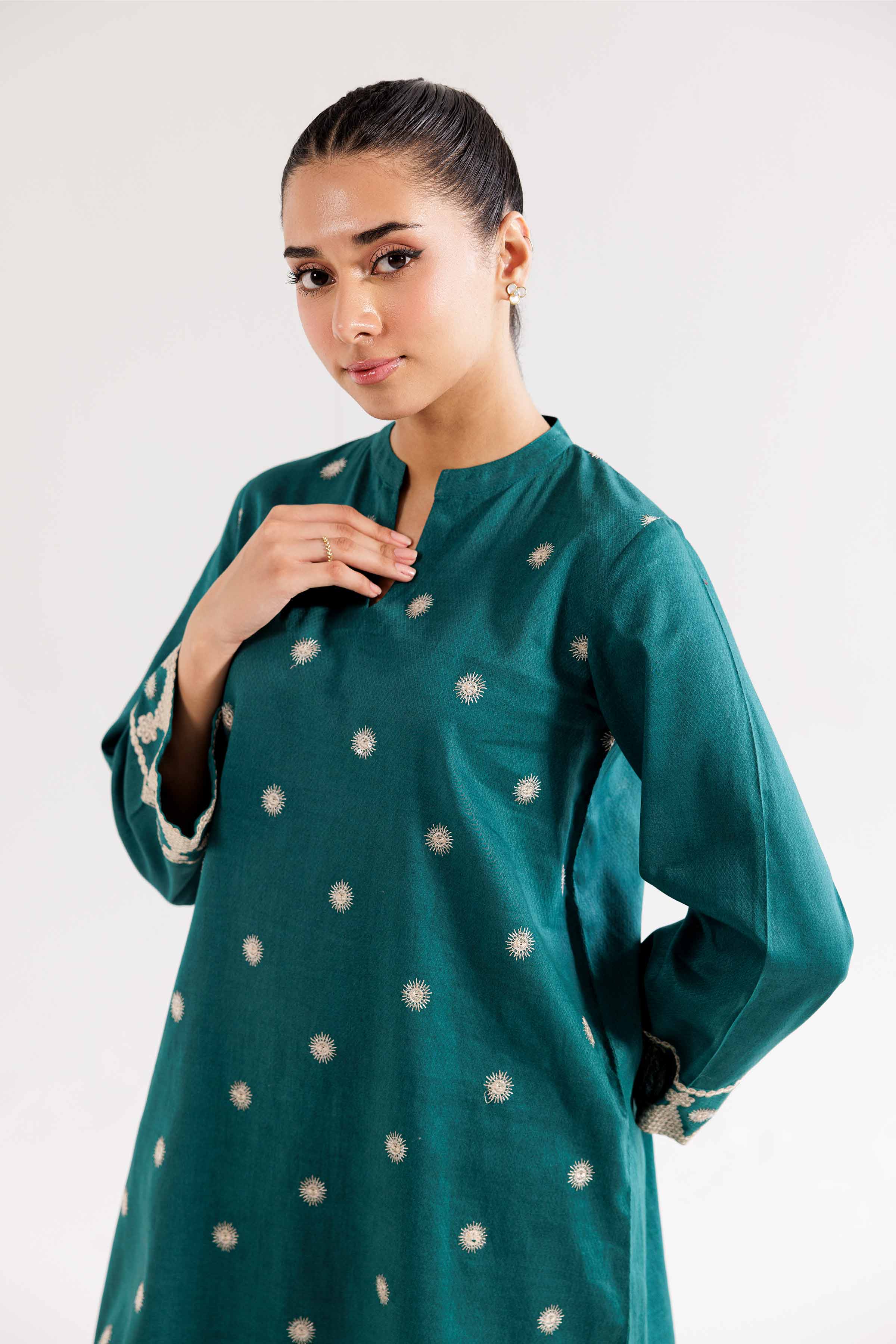 2 Piece - Embroidered Suit - PW24-289 - Image 6