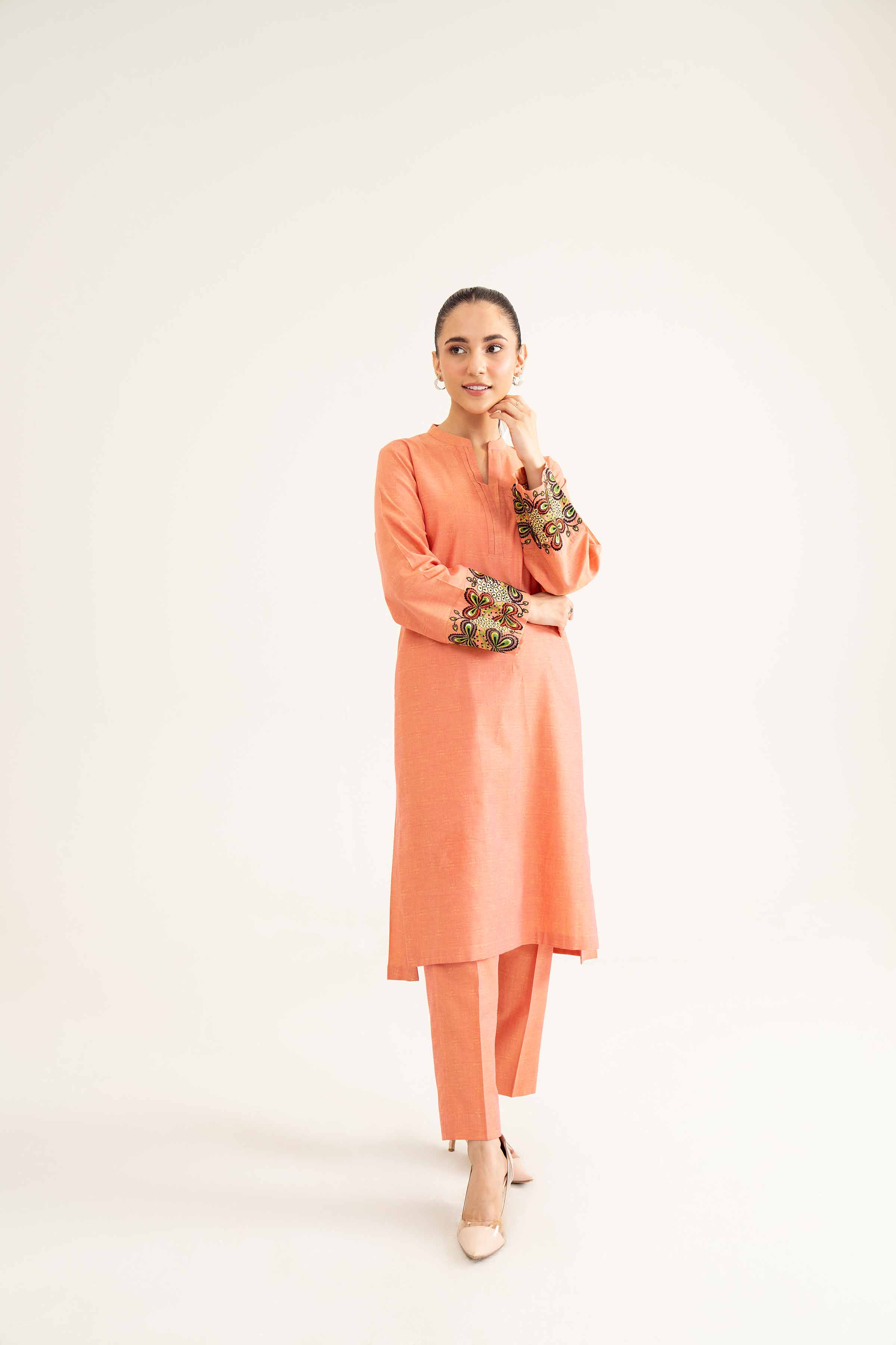 2 Piece - Embroidered Suit - PW24-30 - Image 7
