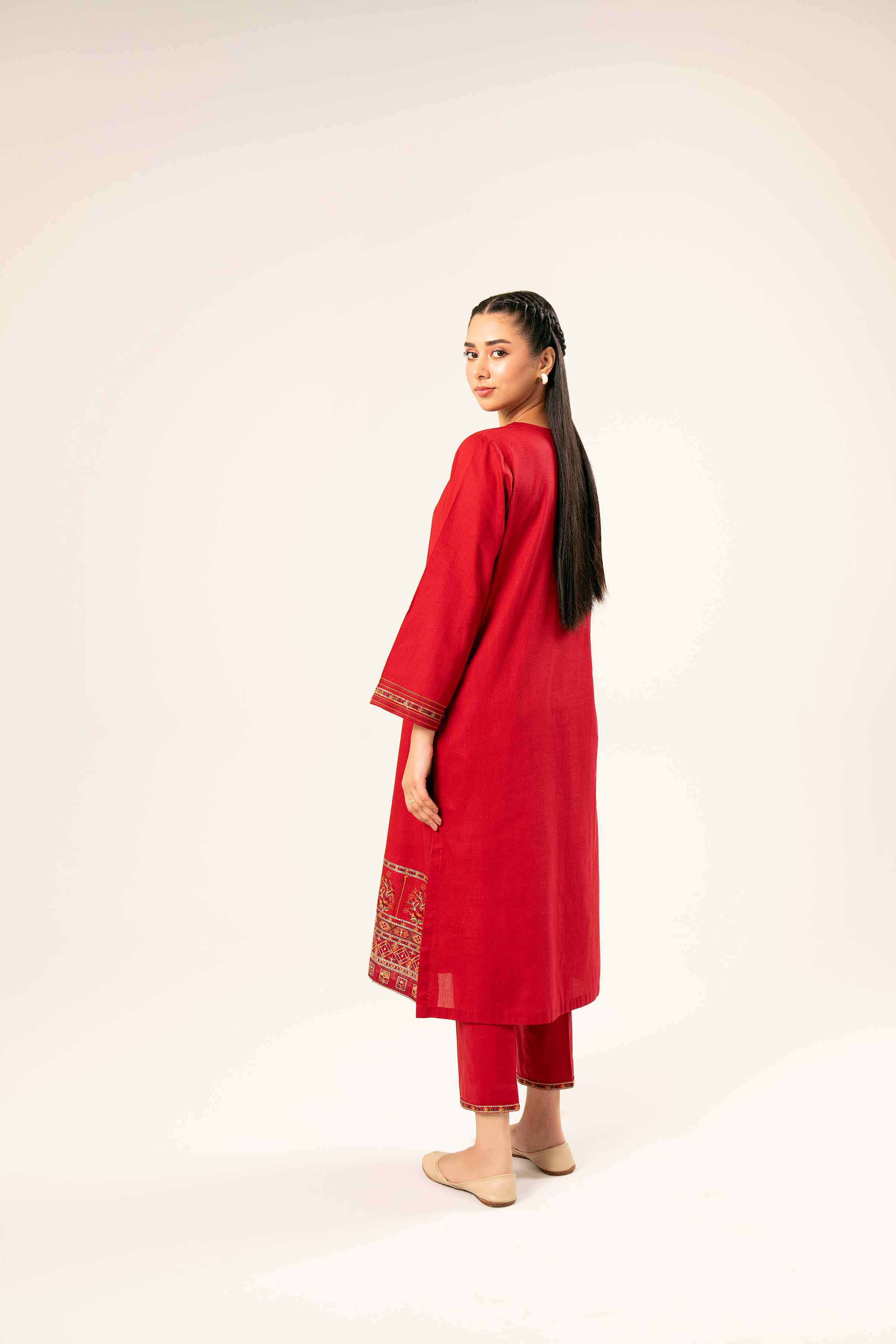 2 Piece - Embroidered Suit - PW24-311 - Image 4