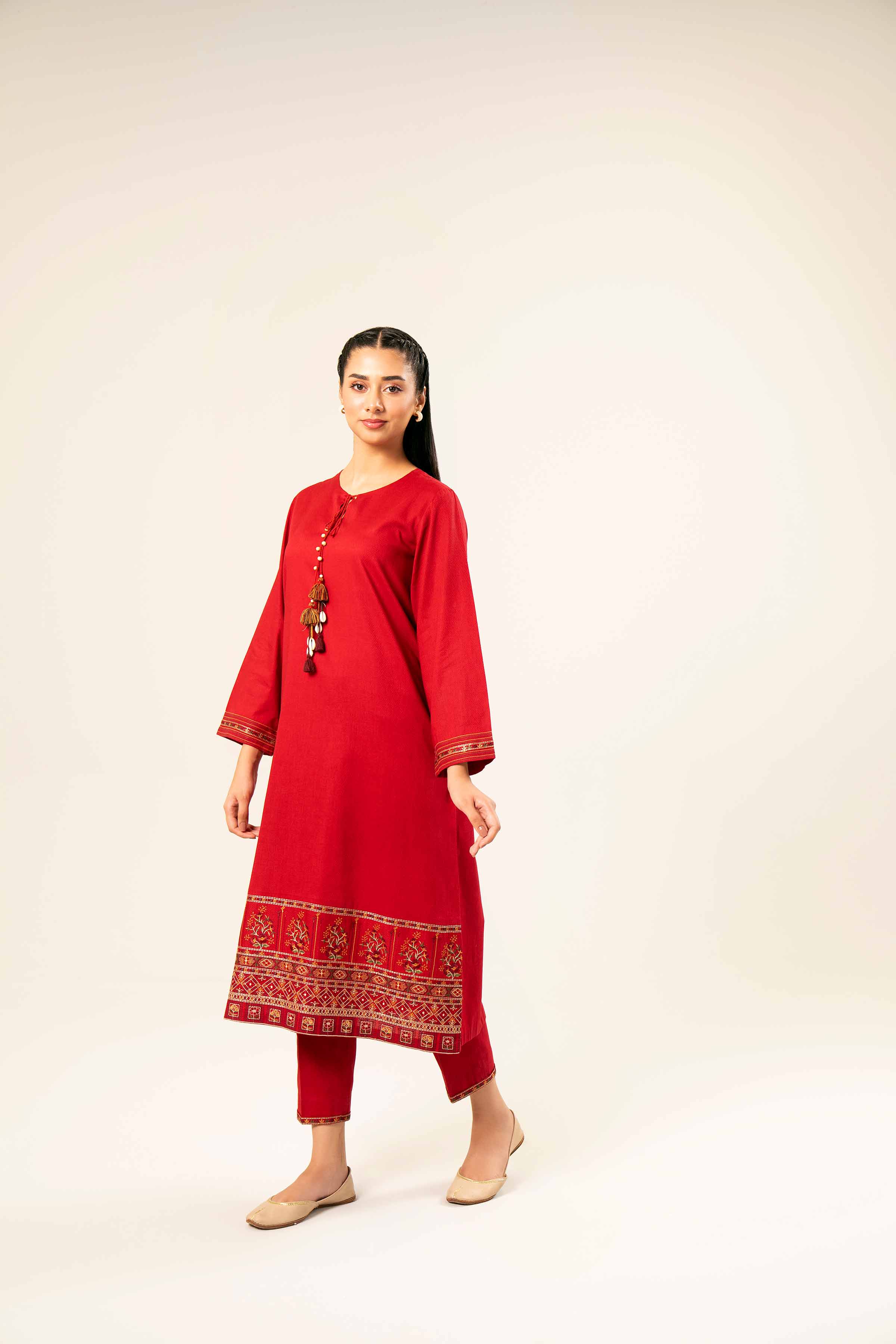 2 Piece - Embroidered Suit - PW24-311 - Image 7