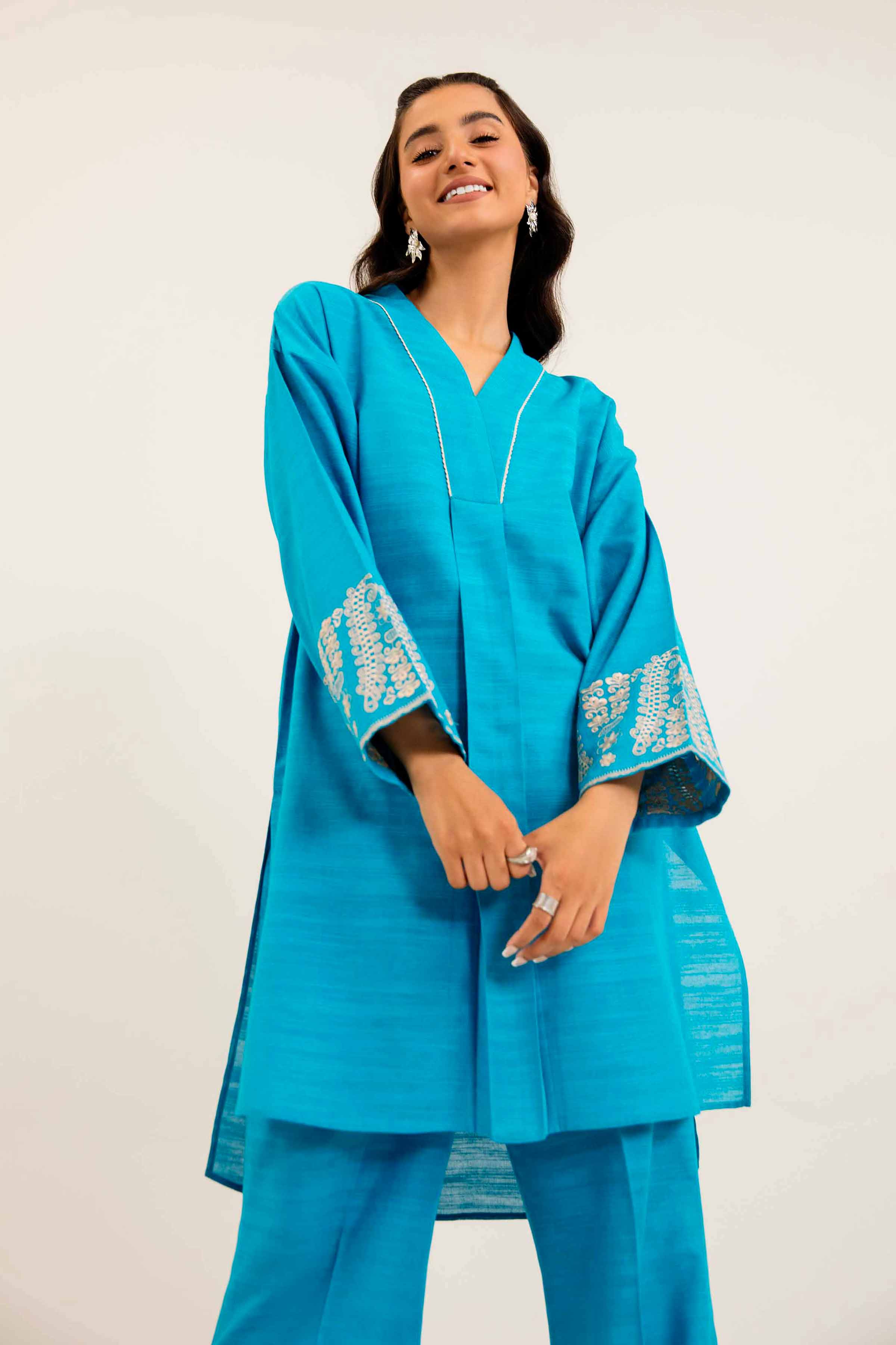 2 Piece - Embroidered Suit - PW24-325 - Image 2